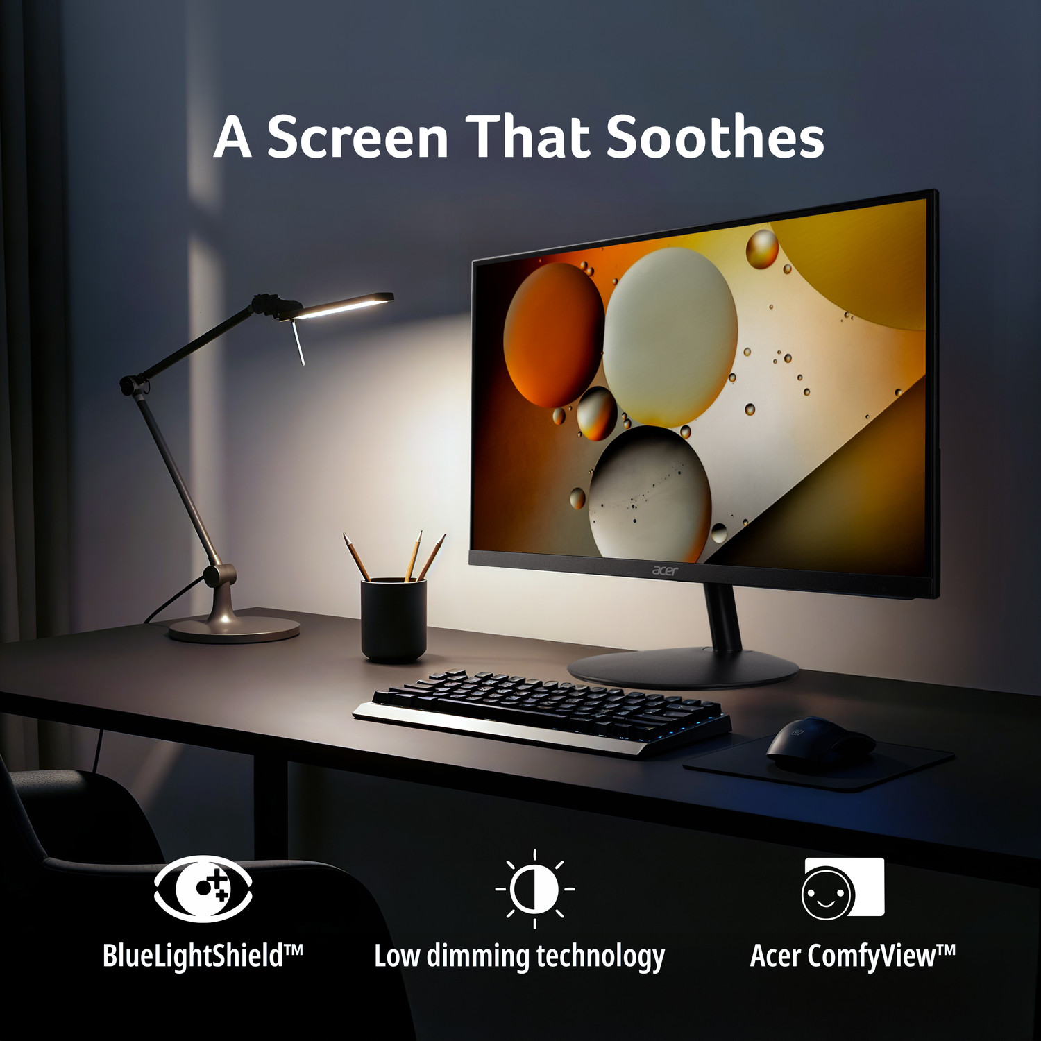 Image of Acer SA272 UG BLACK 68.58 cm (27 inch) WQHD LED Backlit IPS Panel with ZeroFrame Ultra-Thin (7.2mm) Design, Eye Care, HDMI 2.0, DisplayPort Monitor (SA272 UG BLACK)