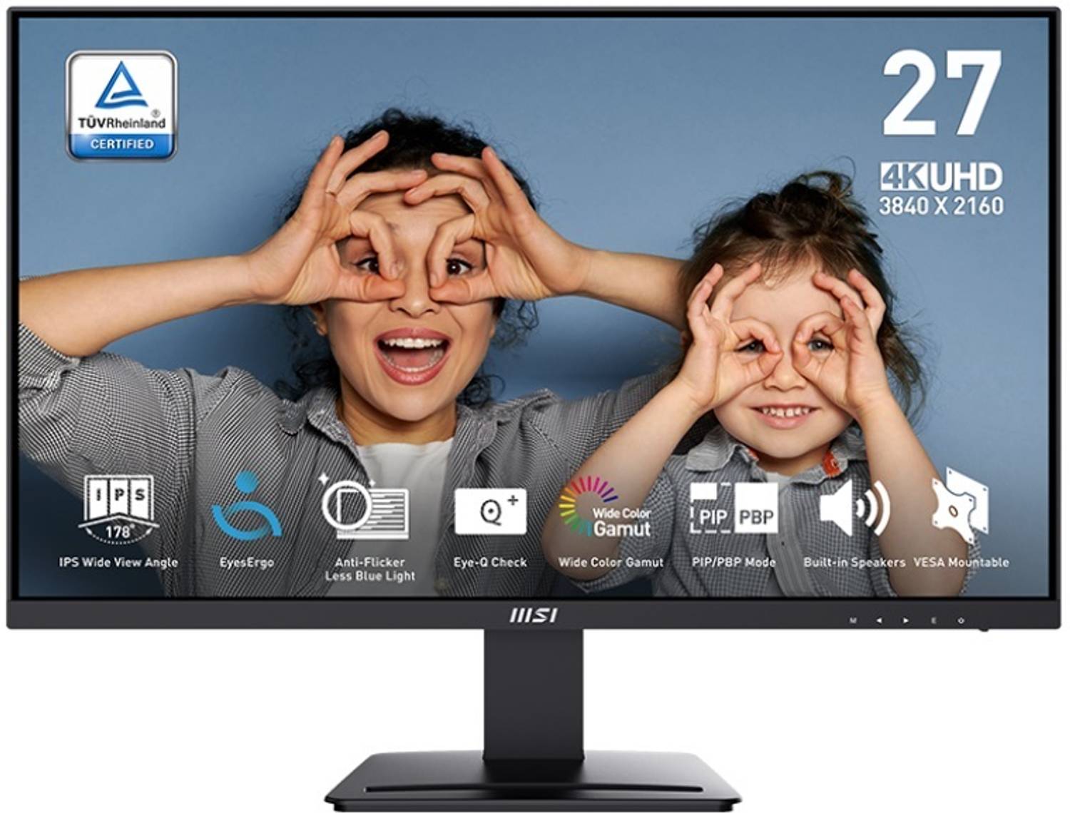 MSI 68.58 cm (27 inch) 4K Ultra HD IPS Panel with VESA Mountable,