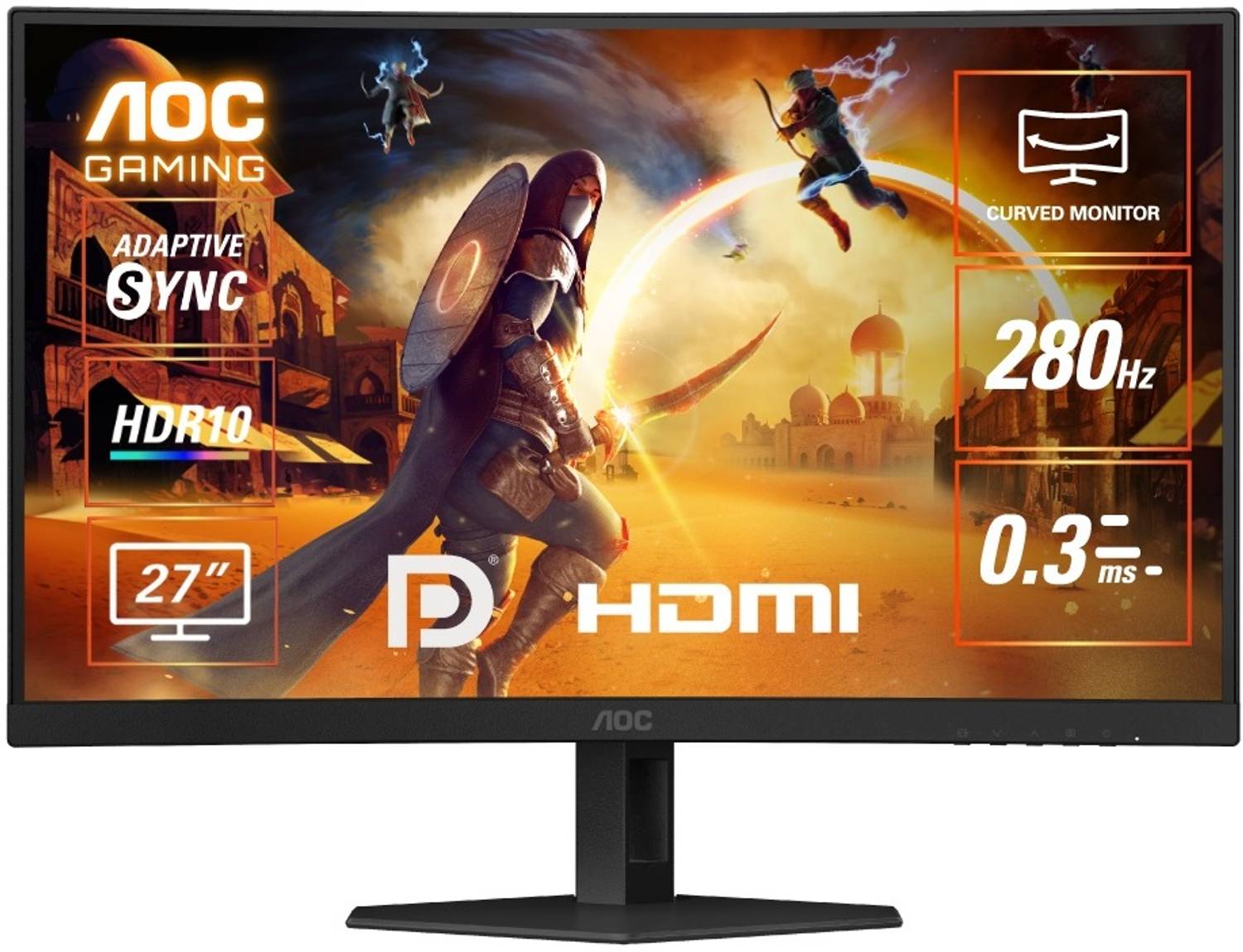 AOC 68.58 cm (27 inch) Curved Full HD LED Backlit VA Panel with