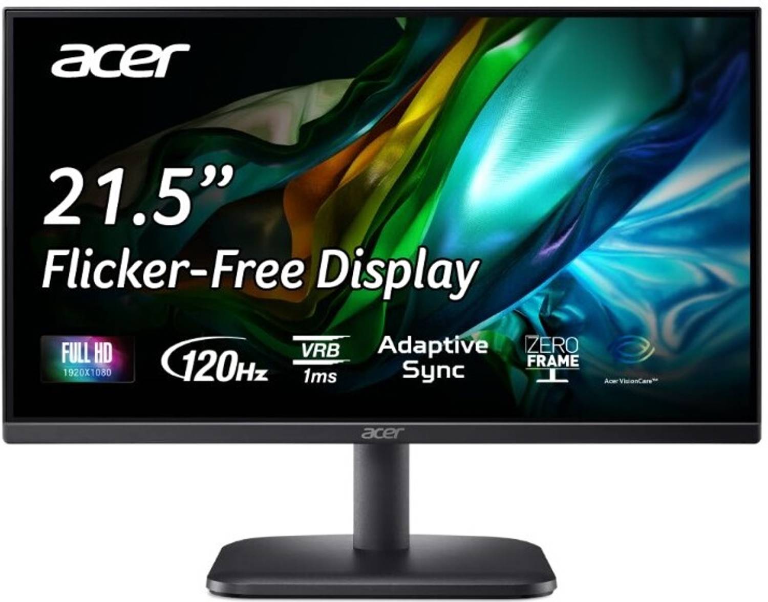 Acer EK0 series 54.61 cm (22 inch) Full HD LED Backlit VA Panel Monitor (EK220Q J0 Black I Eye Care)