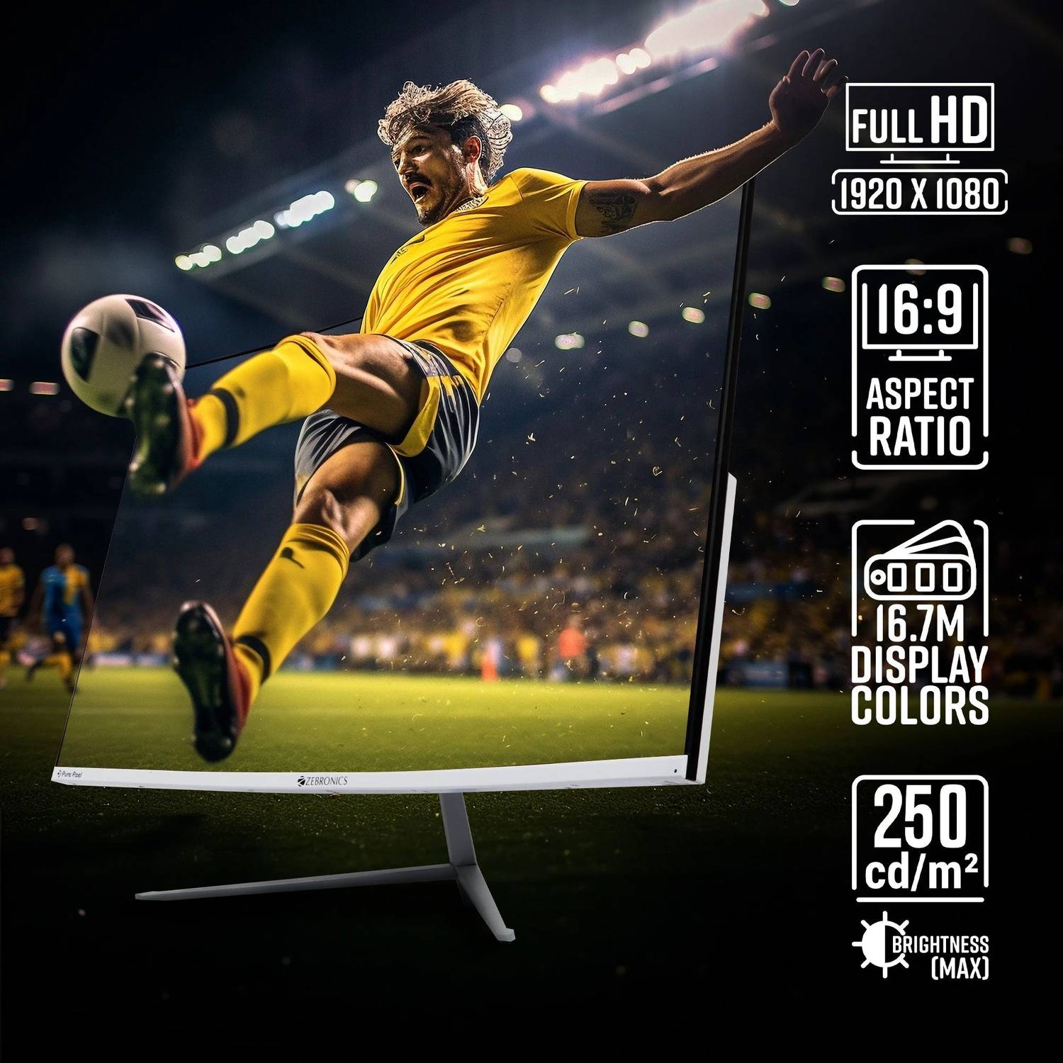 ZEBRONICS 32 Inch Curved Full HD VA Monitor - Image 5
