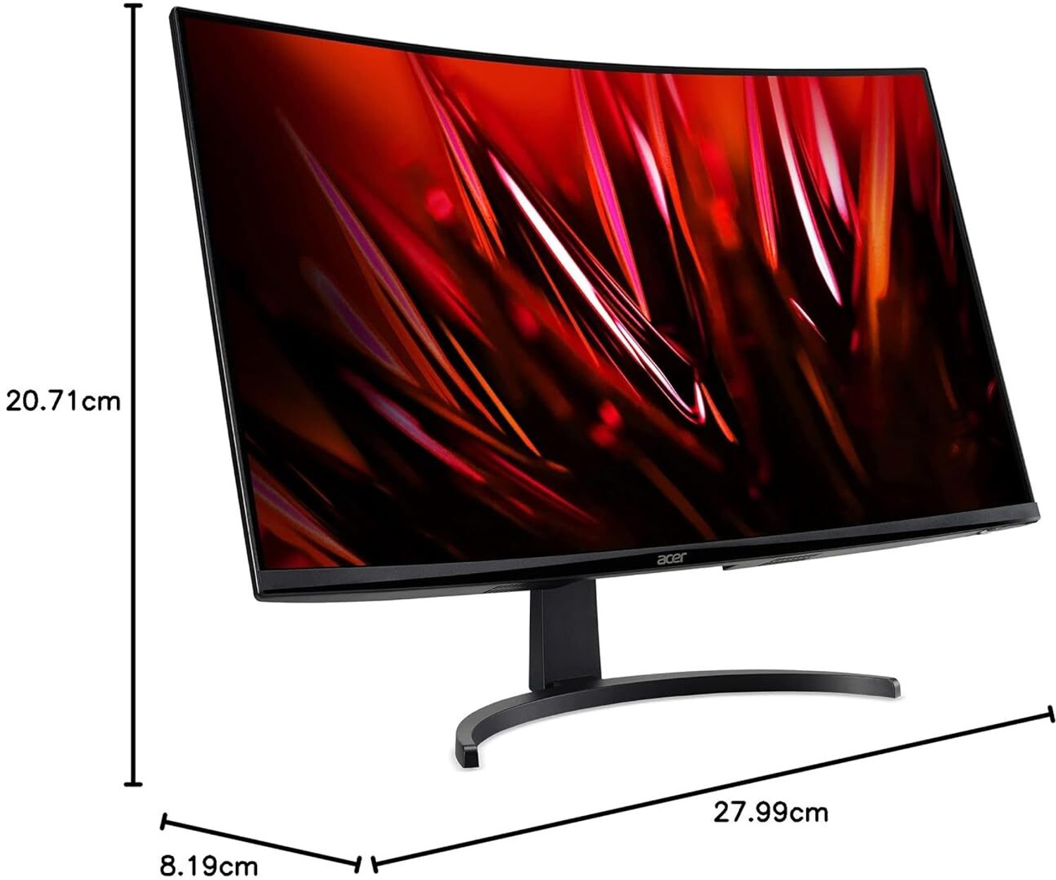 Image of Acer 80.01 cm (32 inch) Curved Full HD LED Backlit VA Panel Gaming Monitor (ED320Q X2)