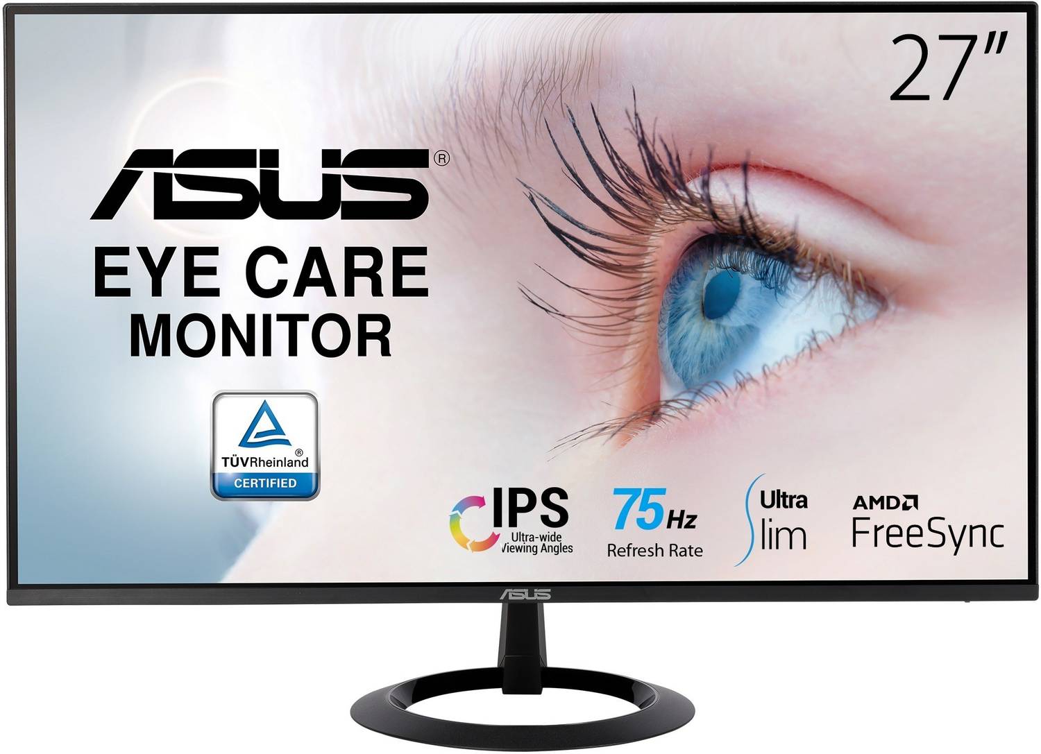 ASUS 68.58 cm (27 inch) Full HD IPS Panel with TUV Certified Eye