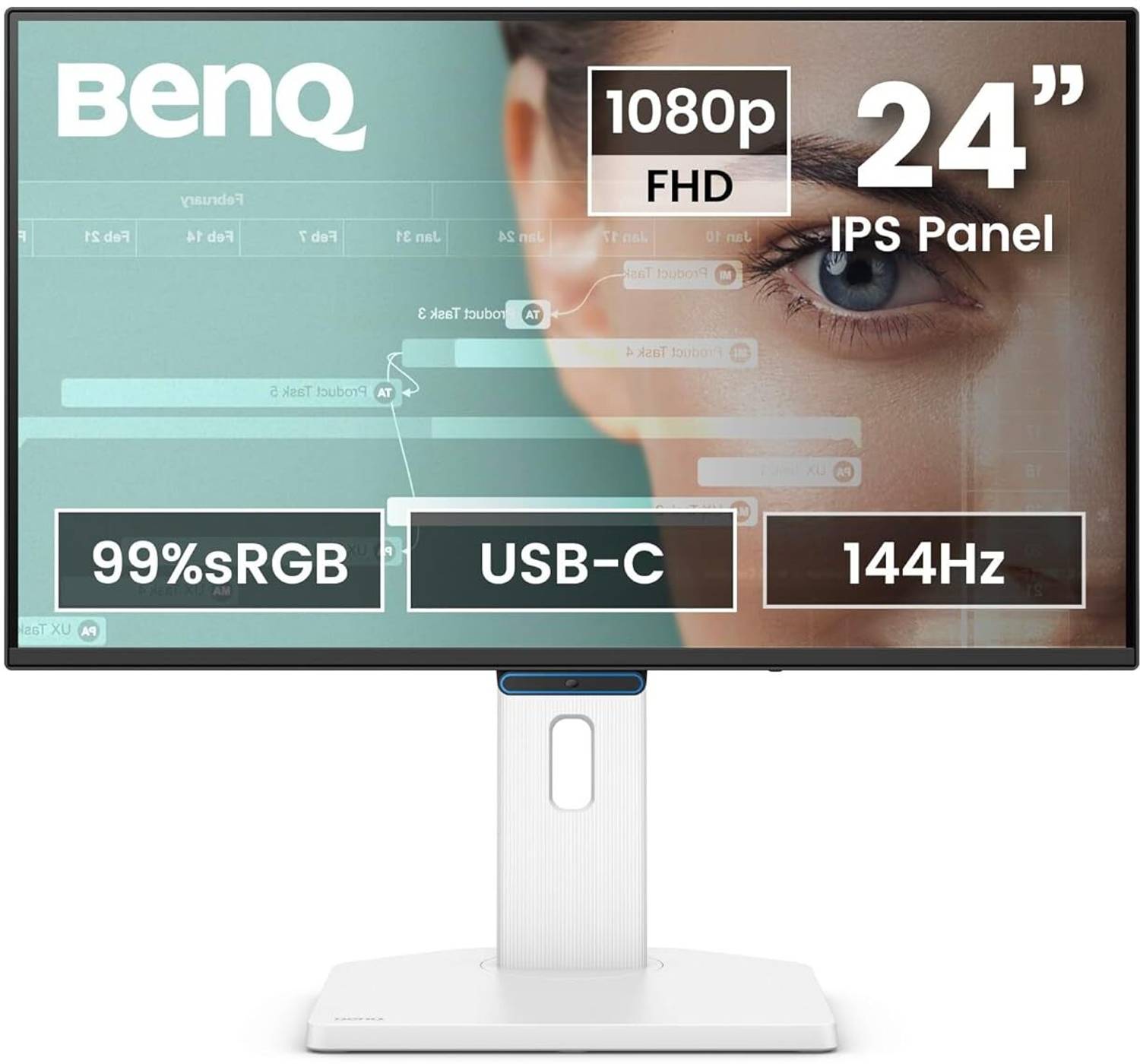 BenQ GW 60.96 cm (24 inch) Full HD LED Backlit IPS Panel Monitor (GW2490TC)