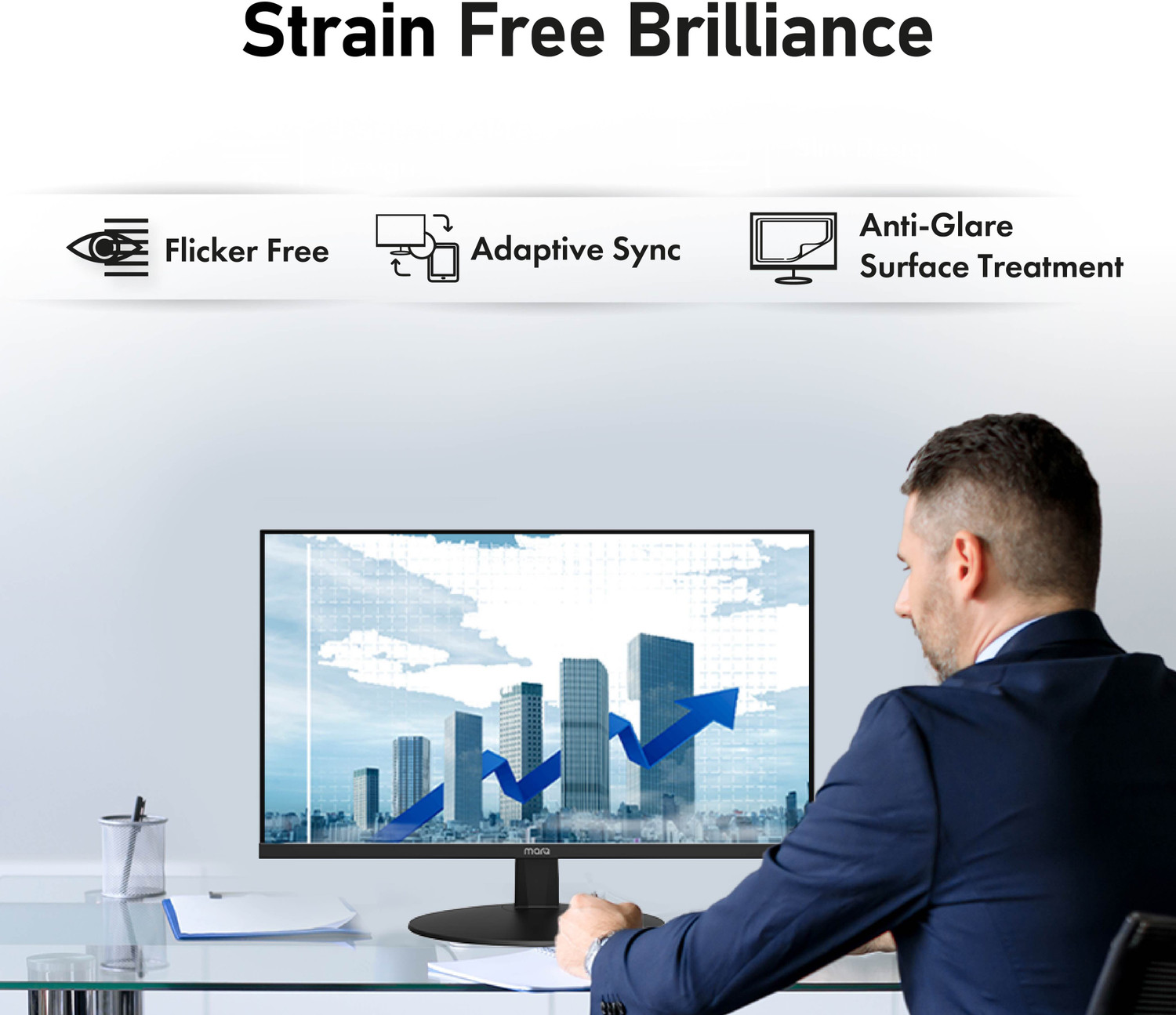 Image of MarQ by Flipkart 60.96 cm (24 inch) Full HD LED Backlit VA Panel Monitor (24FHDMMQTT9B)