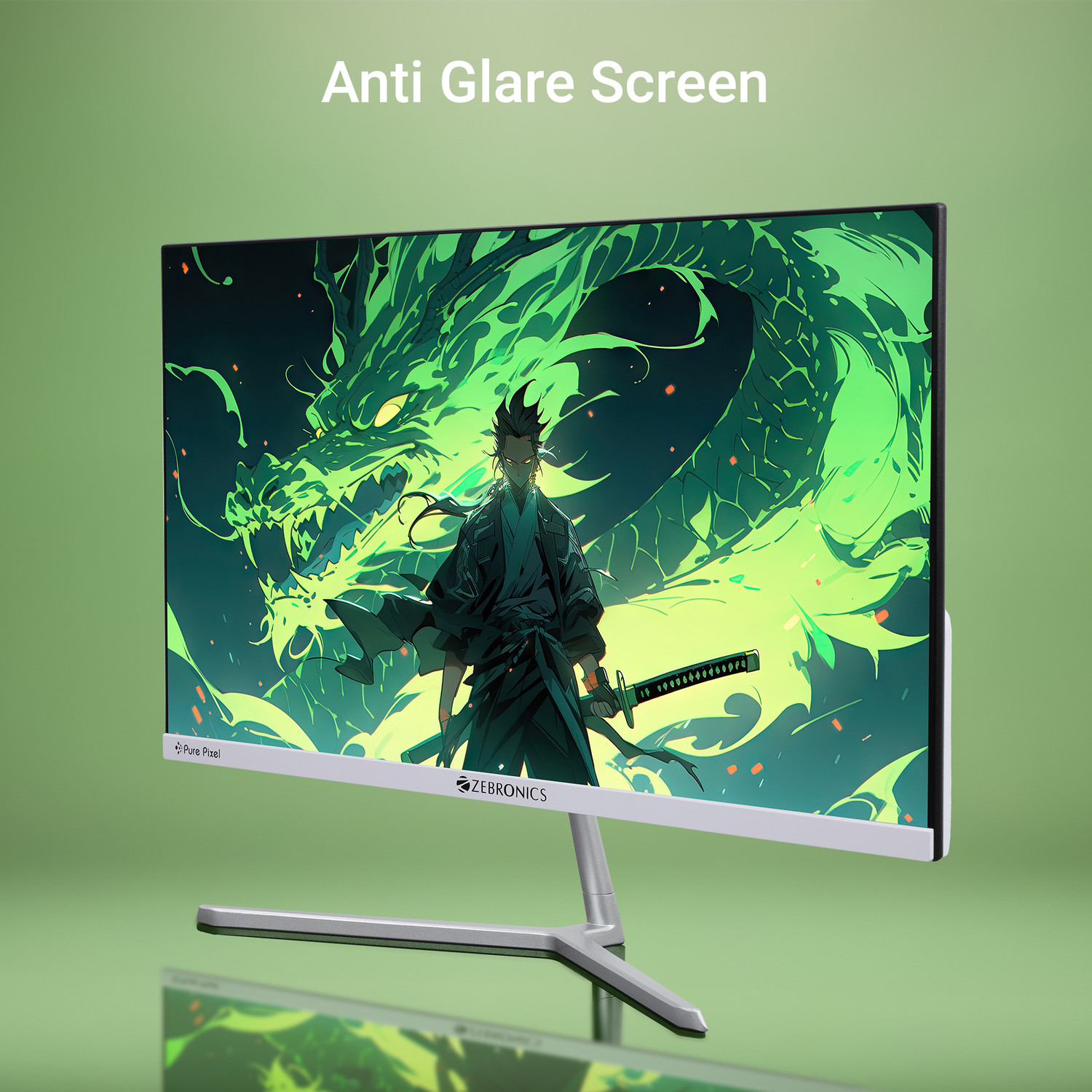 Image of ZEBRONICS 54.61 cm (22 inch) Full HD VA Panel with 16:9 Aspect Ratio, 250 nits Brightness, 16.7M Colors, Dual Input - HDMI+VGA, Wall Mountable, Slim Design Monitor (ZEB-EA22FHD LED /ZEB-EA120)