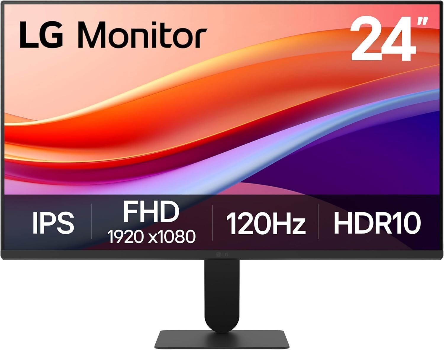 Image of LG 24 inch 60.96 cm (24 inch) Full HD IPS Panel Monitor (24U411A-B ,1920 x 1080, HDMI & VGA, 3 Side borderless, Reader Mode, Flicker Safe)