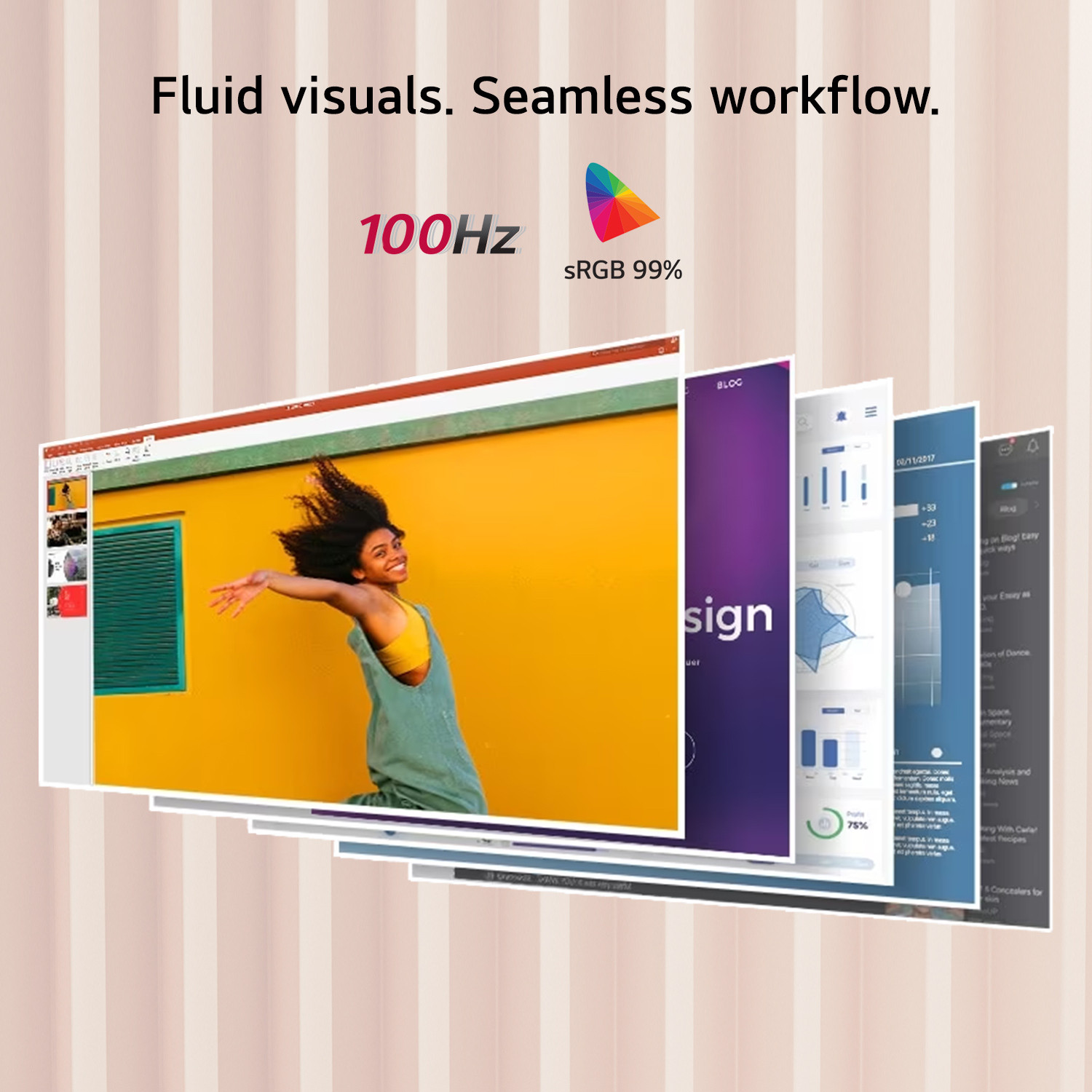Image of LG 60.45 cm (24 inch) Full HD IPS Panel with 3-Side Borderless Display,Tilt-able Stand, Black Stabilizer, OnScreen Control, Ergo Design Monitor (24MR400-BA.CTRRMV)
