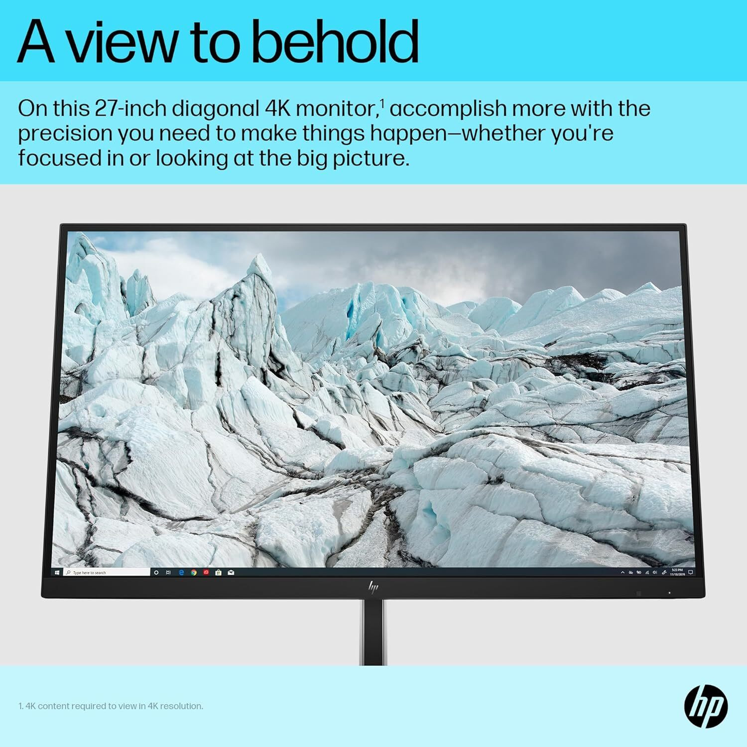 Image of HP Series E G5 68.58 cm (27 inch) UHD IPS Panel Monitor (E27K)
