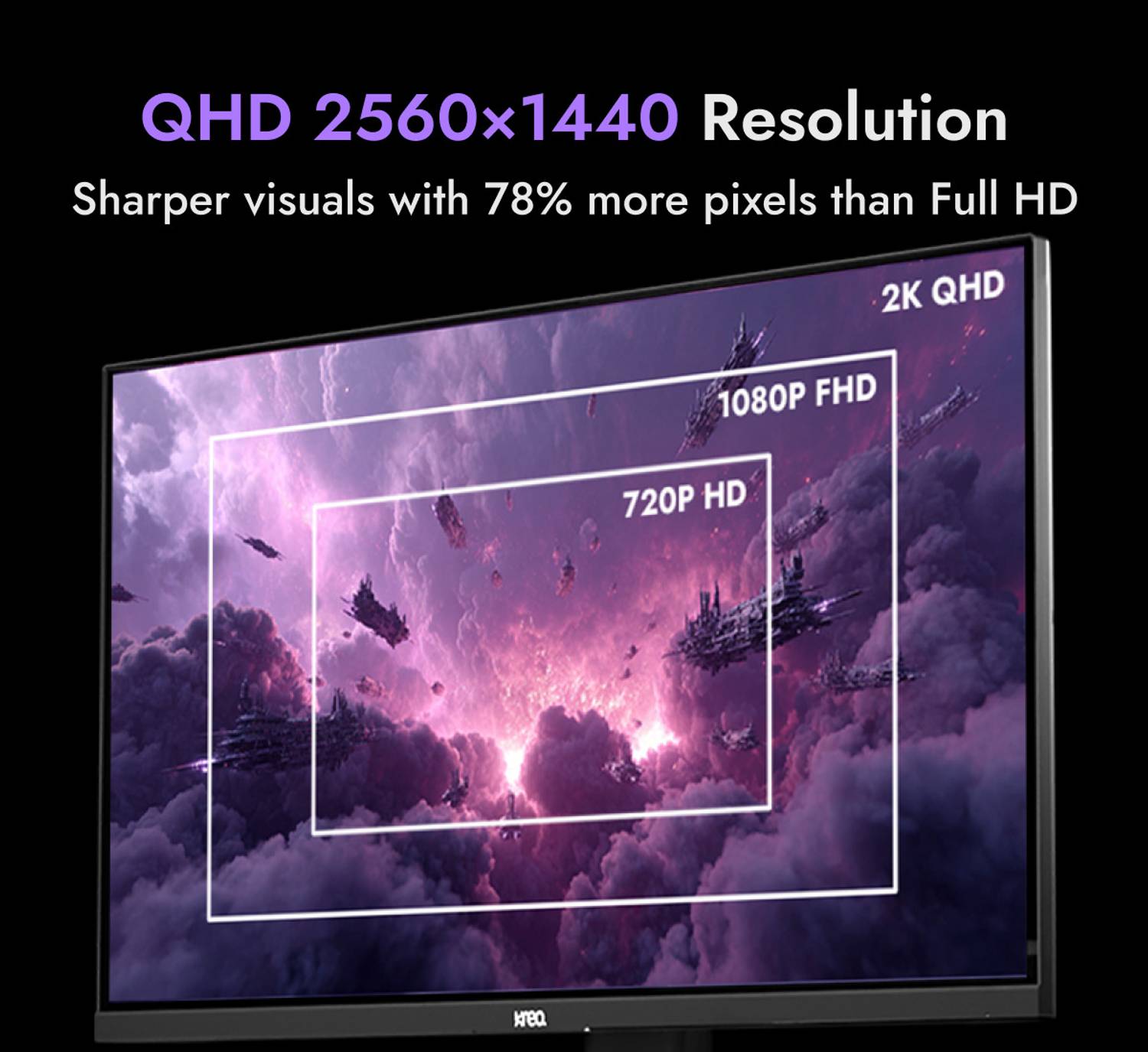 Kreo Obsidian 27 inch Quad HD IPS Monitor - Image 2