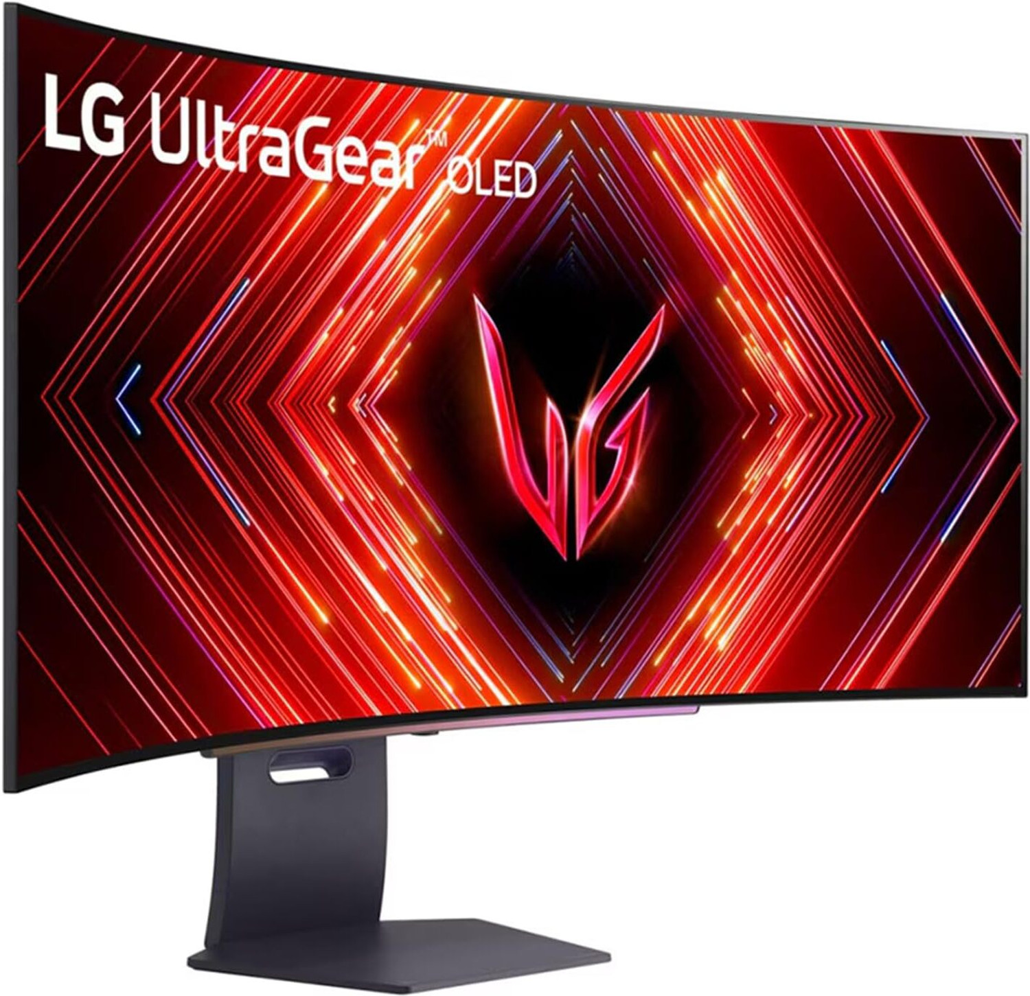 Image of LG UltraGear 114.3 cm (45 inch) Curved UWQHD LED Backlit OLED Panel with 800R Curvature, 1.5M:1 Contrast Ratio, HDR True Black 400, AMD Free Sync Compatible, Height /Tilt /Swivel Stand Gaming Monitor (45GS95QE-BB.ATRLMUN)
