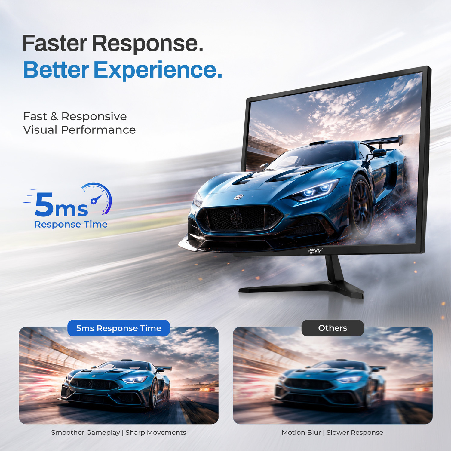 Image of EVM Grand 46.99 cm (19 inch) HD OLED Panel Monitor (190 Grand LED Monitor) (AMD Free Sync, Response Time: 5 ms, 60 Hz Refresh Rate)