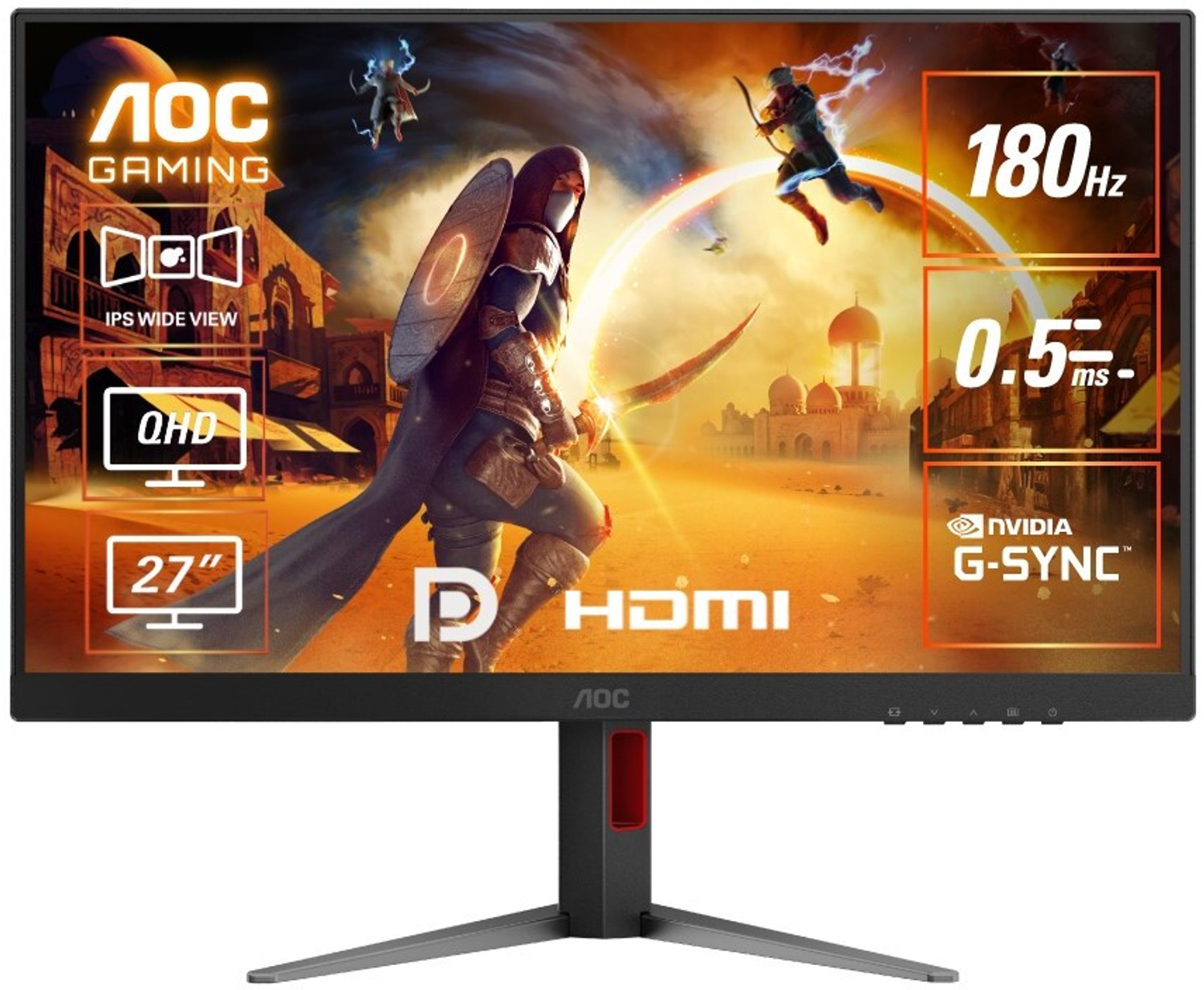 Image of AOC 68.58 cm (27 inch) Quad HD IPS Panel Gaming Monitor (Q27G4F)