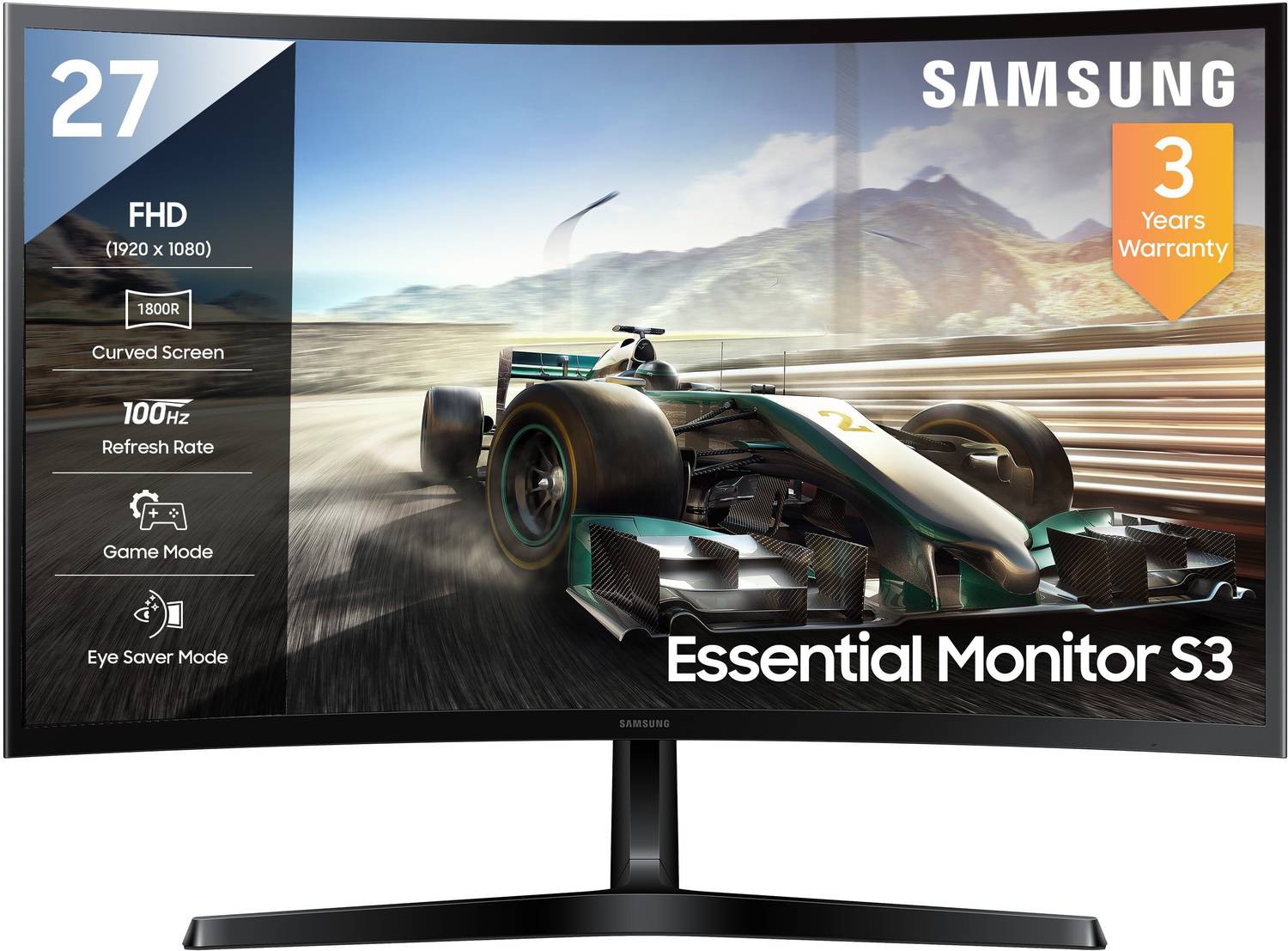 Samsung S3 Curved 27 inch Full HD LED Monitor