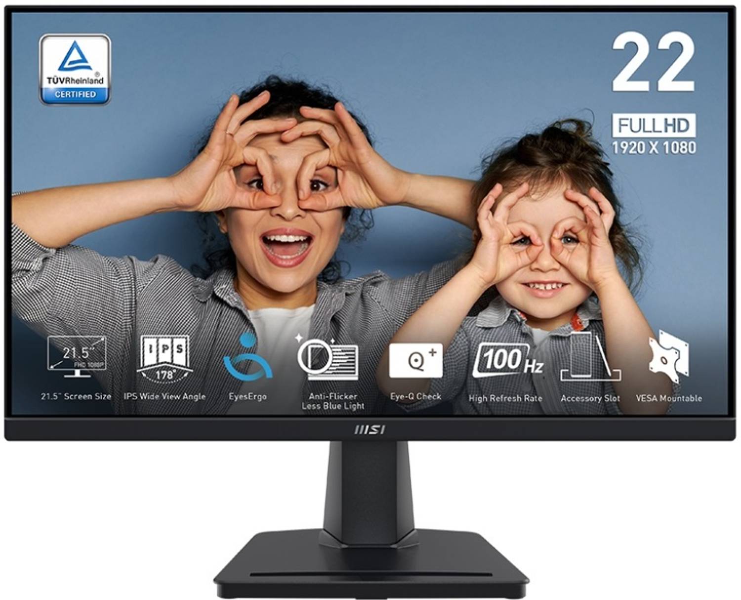 MSI 55.88 cm (22 inch) Full HD IPS Panel with EyesErgo Technology