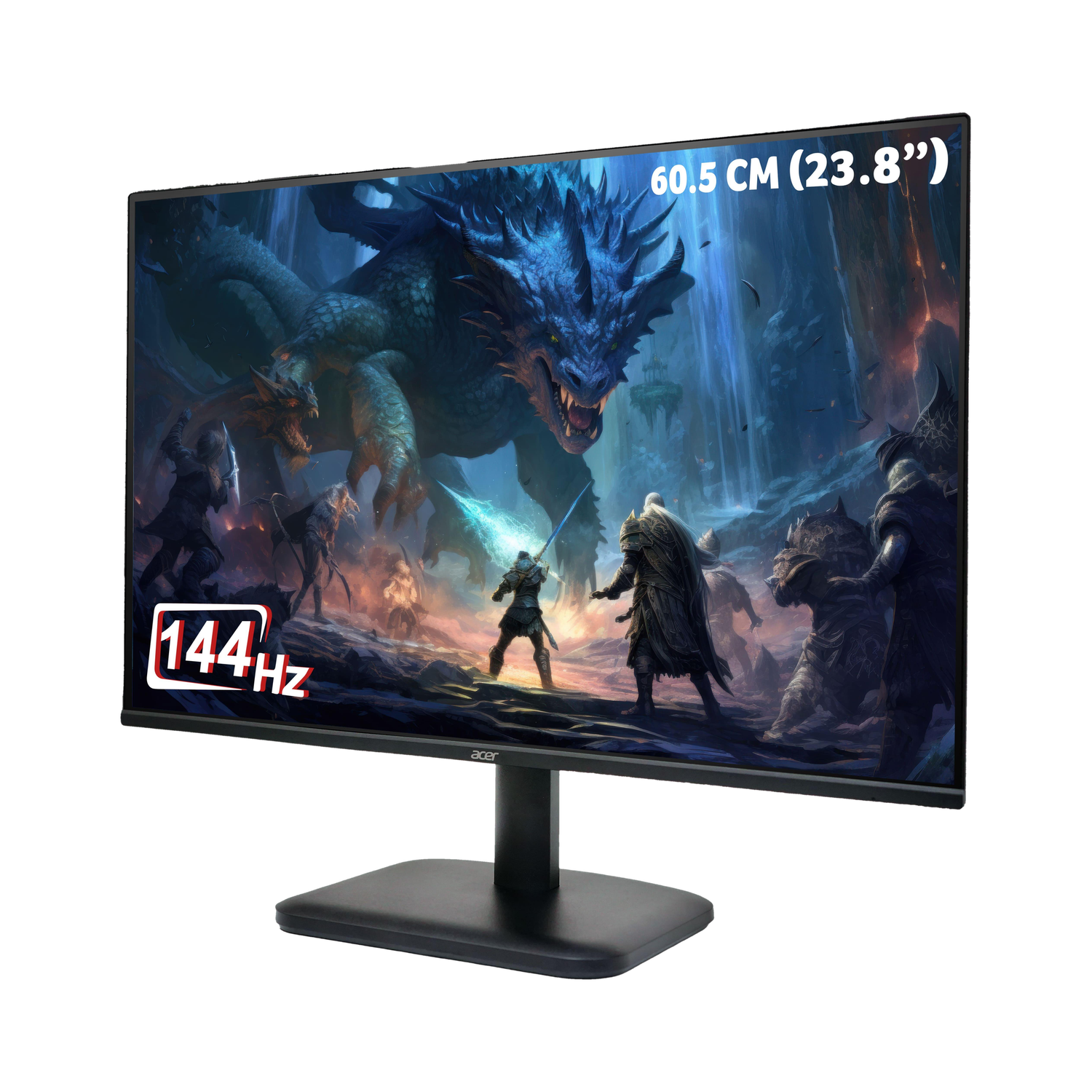 Acer EK-Series 60.45 cm (24 inch) Full HD LED Backlit IPS Panel with 250 Nits Brightness, HDMI & VGA Ports with HDMI Cable, Eye Care Gaming Monitor (EK240Y)