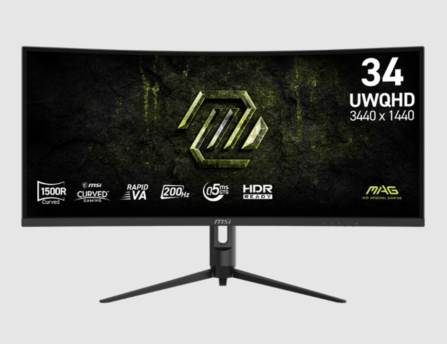 Image of MSI 86.36 cm (34 inch) Curved HD VA Panel Gaming Monitor (MAG 342CQRF E20)
