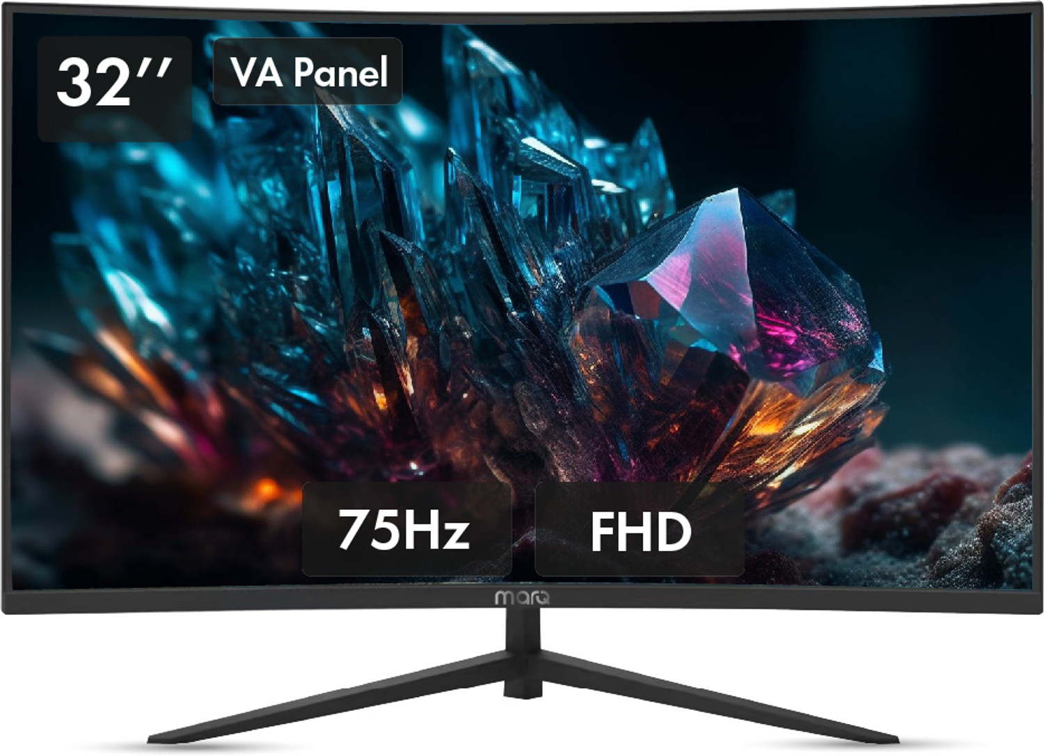 Image of MarQ by Flipkart 81.28 cm (32 inch) Curved Full HD LED Backlit VA Panel Monitor (32FHDMCQCCJB)