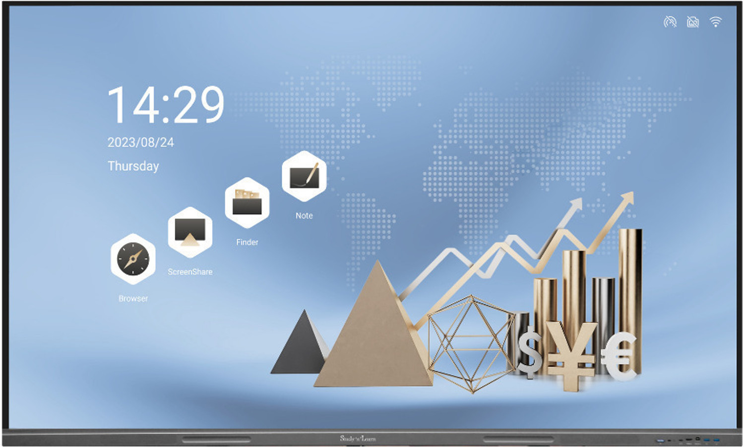 Image of studynlearn 139.7 cm (55 inch) 4K Ultra HD IPS Panel Monitor (I5501)