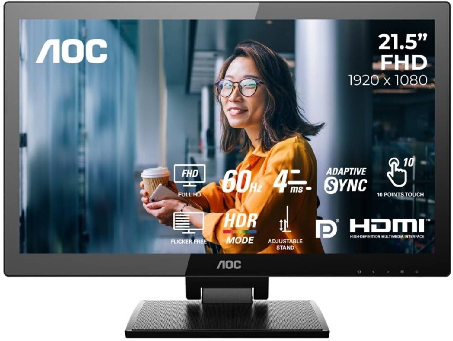 AOC 54.61 cm (22 inch) Full HD VA Panel Monitor (22P2T)