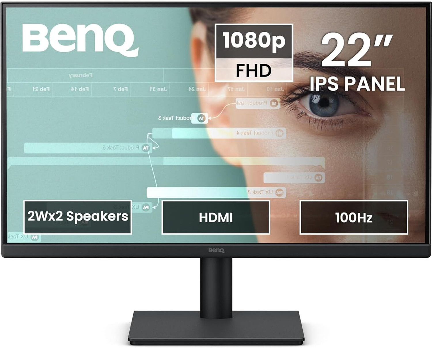 Image of BenQ 54.61 cm (22 inch) Full HD LED Backlit IPS Panel Monitor (GW2291)