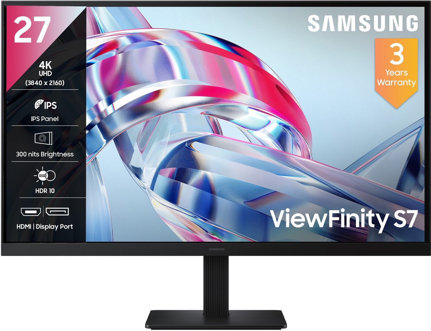 Image of Samsung 68.4 cm (27 inch) 4K Ultra HD IPS Panel Gaming Monitor (ViewFinity S7 Flat Monitor 4K, 60 Hz, IPS Panel, 5ms(GTG), Display Port, HDMI)