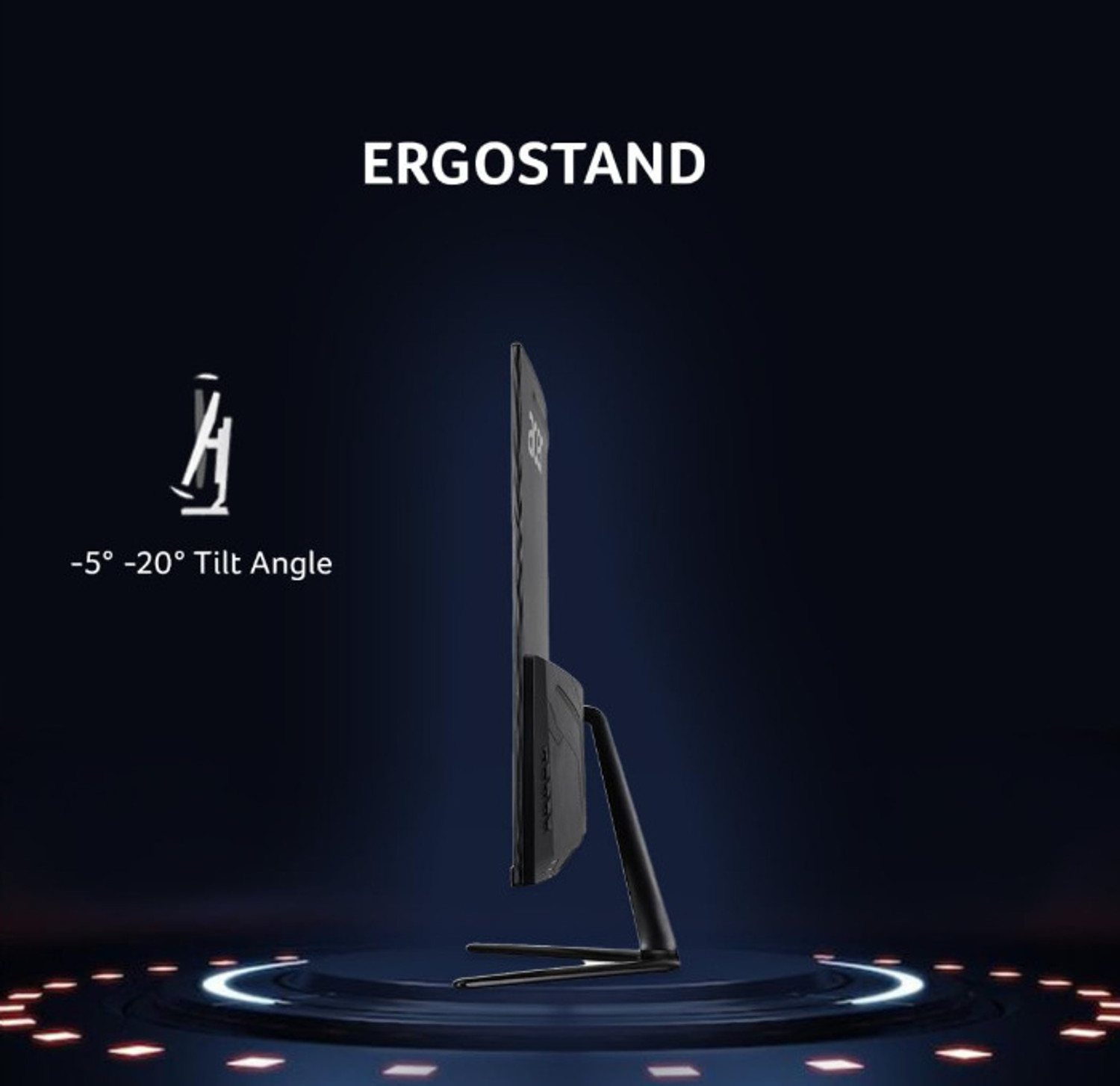 Image of Acer Nitro 80.01 cm (32 inch) Curved Full HD LED Backlit VA Panel Gaming Monitor (ED320QR S3)