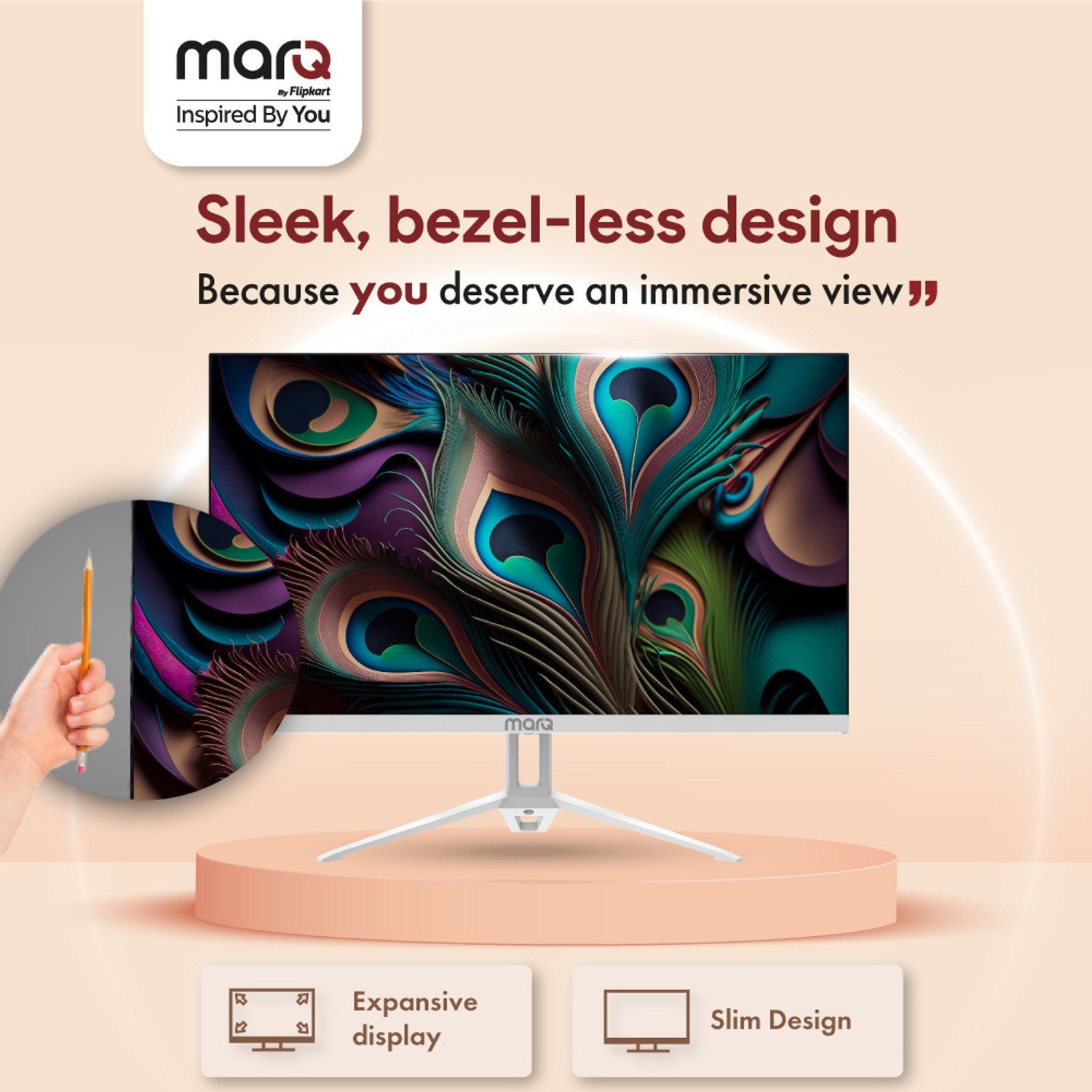Image of MarQ by Flipkart 60.96 cm (24 inch) Full HD IPS Panel Inbuilt Speakers Monitor (24FHDMEQNNXO)