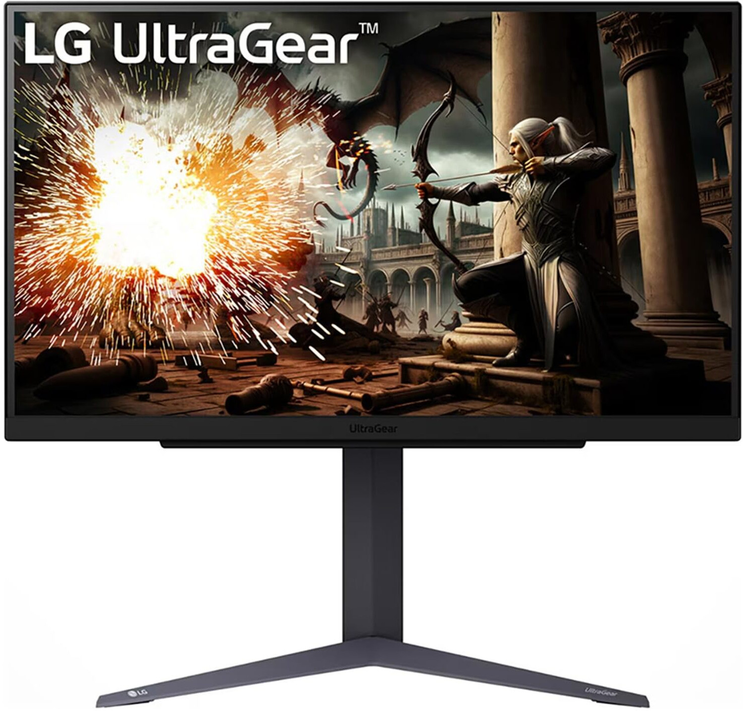 Image of LG 27GS75Q-B ULTRAGEAR 68.58 cm (27 inch) Quad HD LED Backlit IPS Panel Gaming Monitor (27GS75Q -(2560x1440),G-SYNC Compatible,HDR10,sRGB 99%,Tilt /Height /Pivot,HDMI,DP)