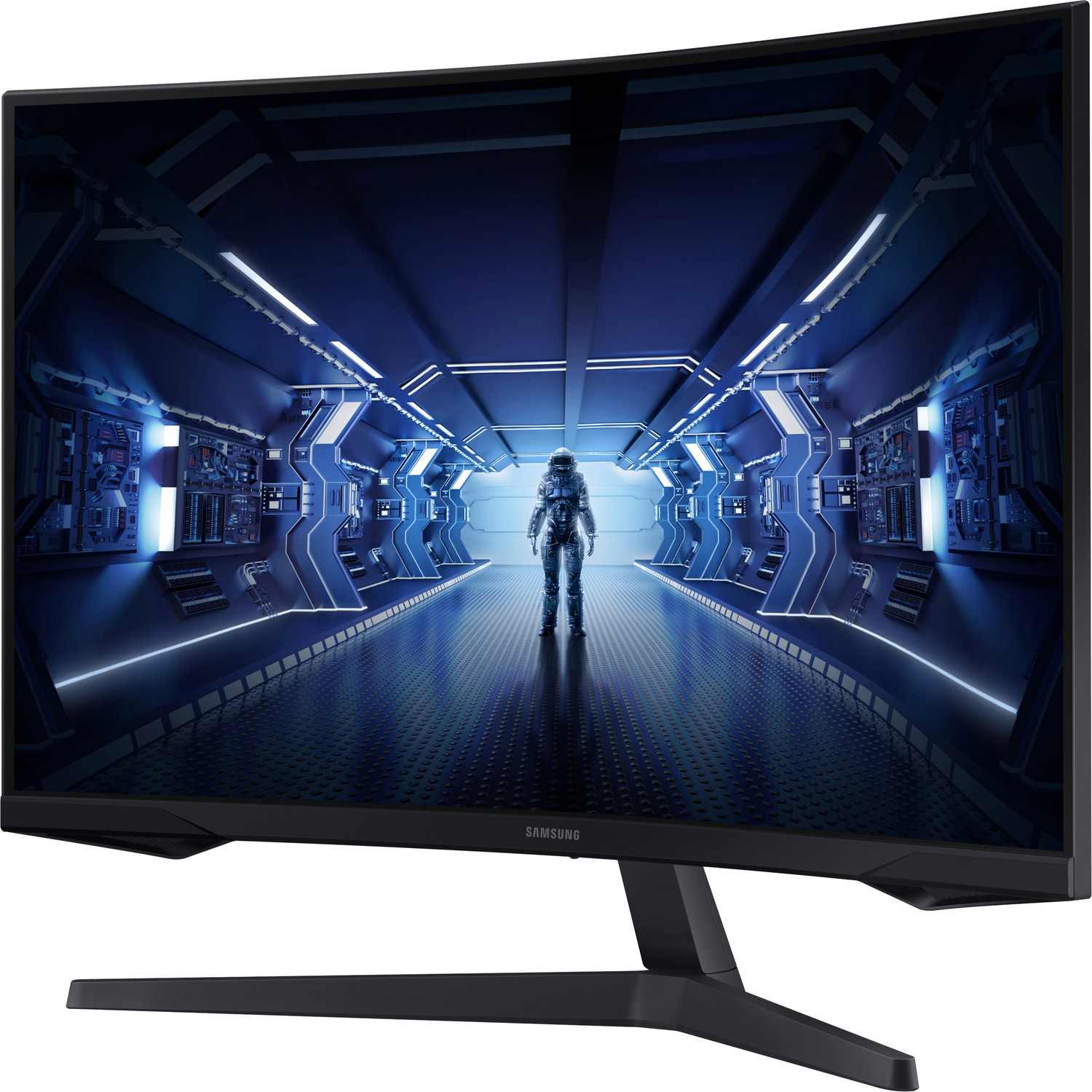 Image of Samsung 68.58 cm (27 inch) Curved WQHD LED Backlit VA Panel Gaming Monitor (LC27G55TQBWXXL)