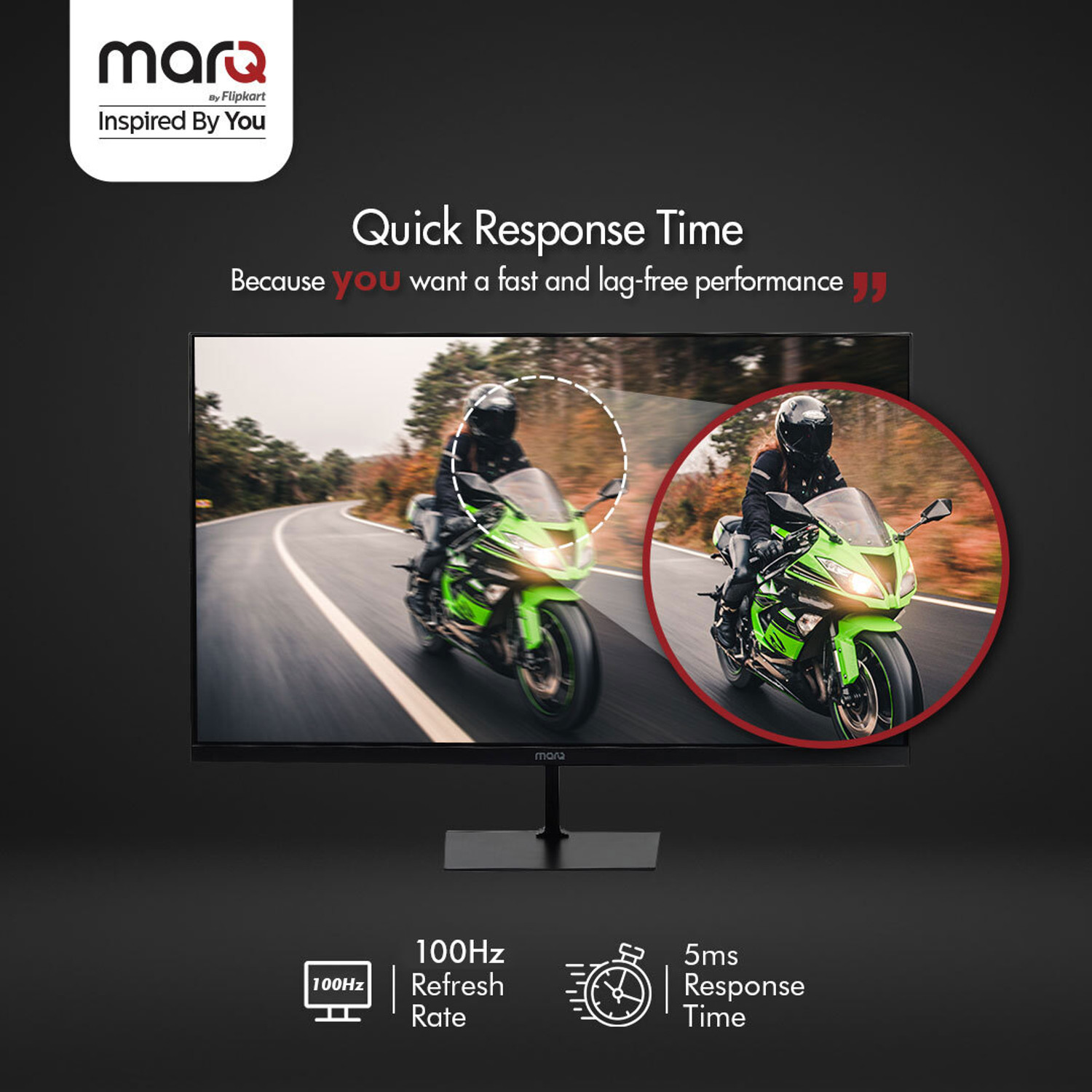 Image of MarQ by Flipkart 68.58 cm (27 inch) Full HD VA Panel with 2 x 3W Inbuilt Speakers Monitor (27FHDMVQ11ZB)