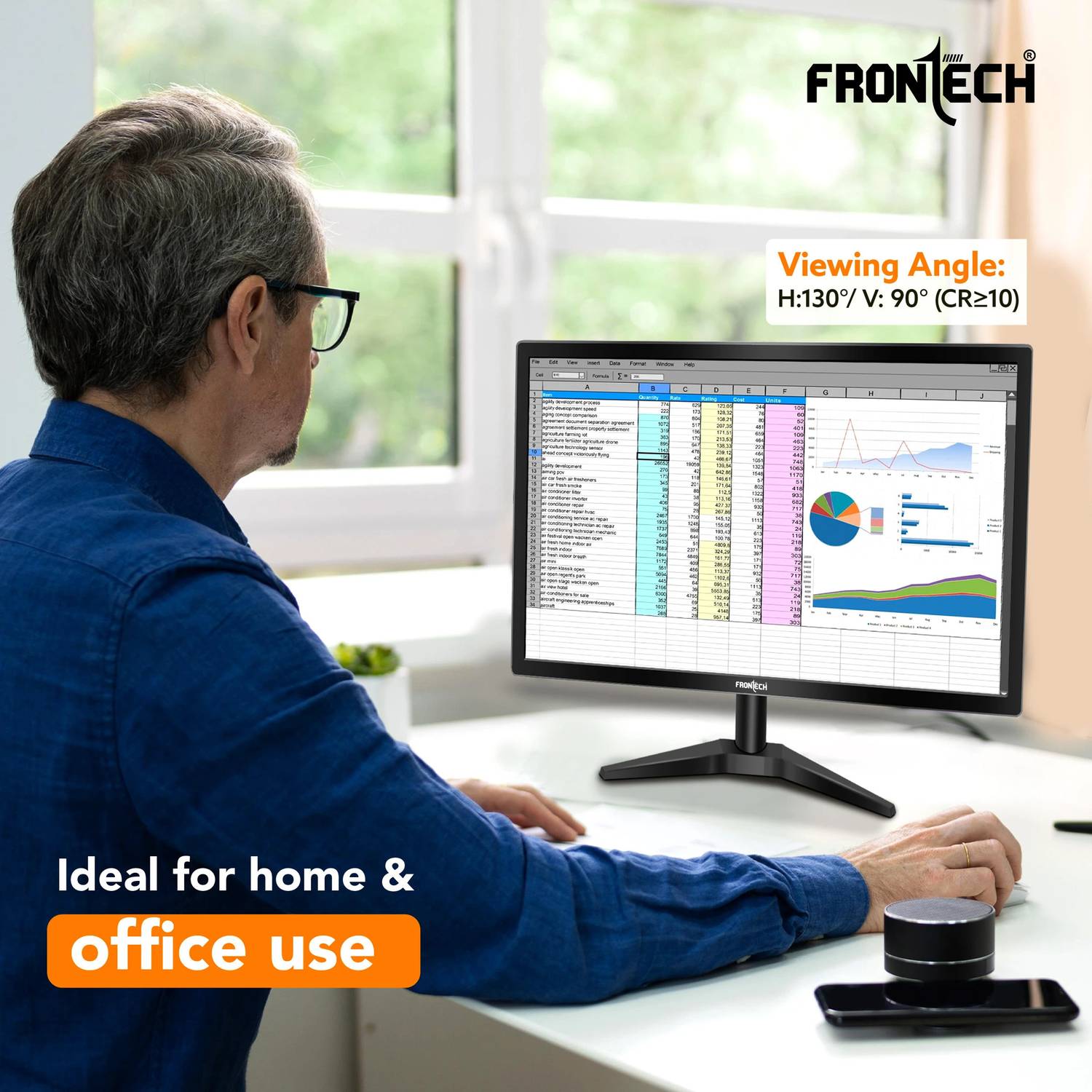 Frontech 20 inch HD LED Monitor - Image 4