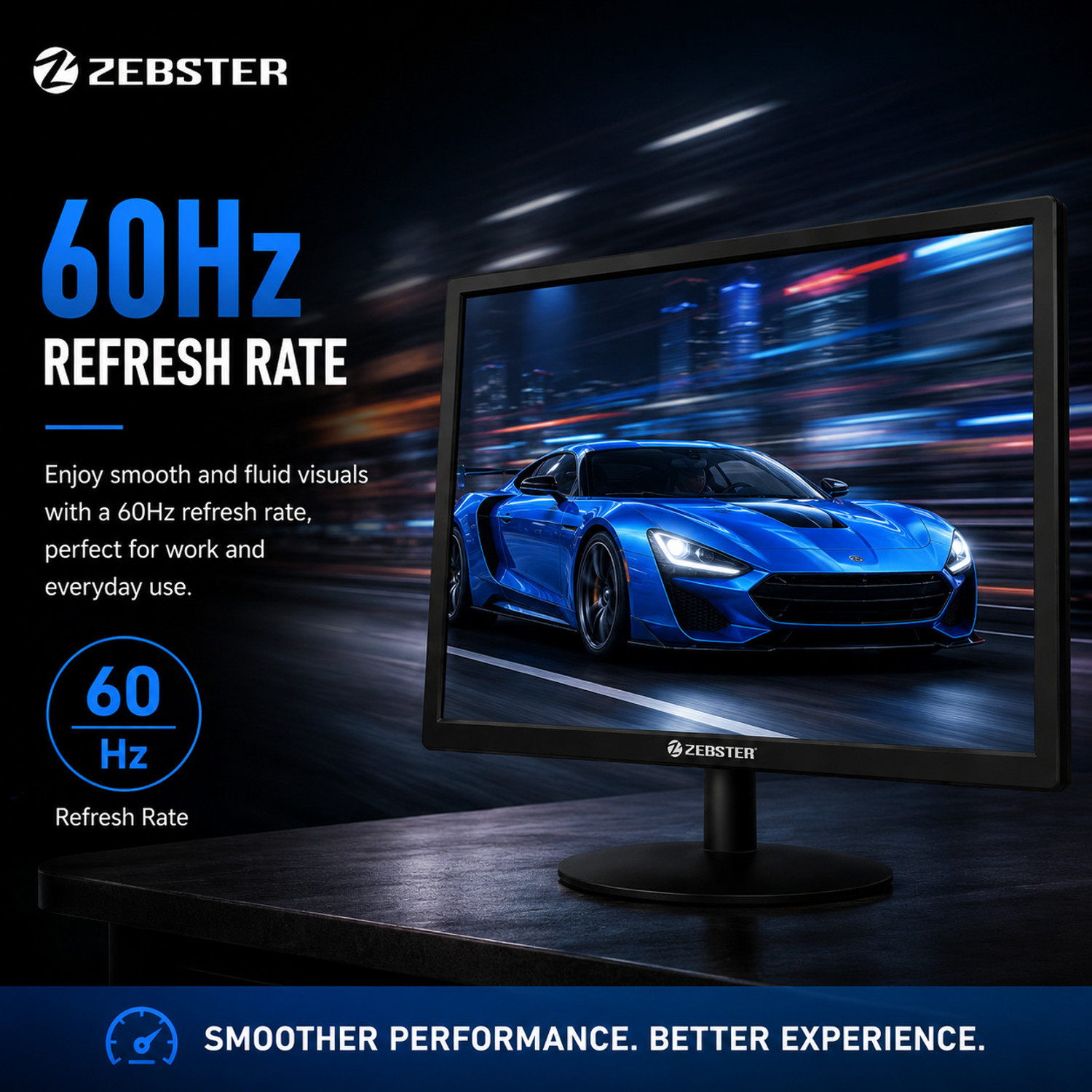 Image of ZEBRONICS ZEBSTER 55.88 cm (22 inch) HD+ VA Panel Monitor (EE22FHD /A22FHD LED)