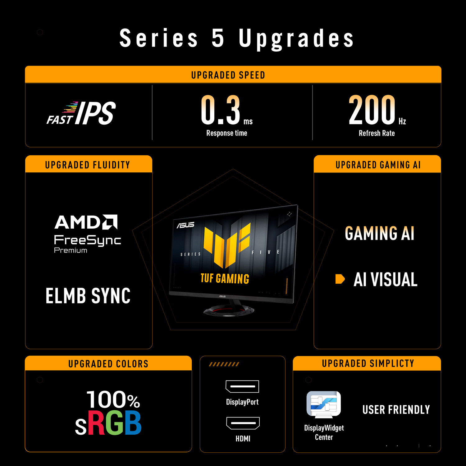 Image of ASUS TUF 60.45 cm (24 inch) Full HD IPS Panel Gaming Monitor (TUF Gaming VG249Q5R Monitor 23.8 Full HD 1920x1080, 200Hz, Fast IPS, 0.3ms)
