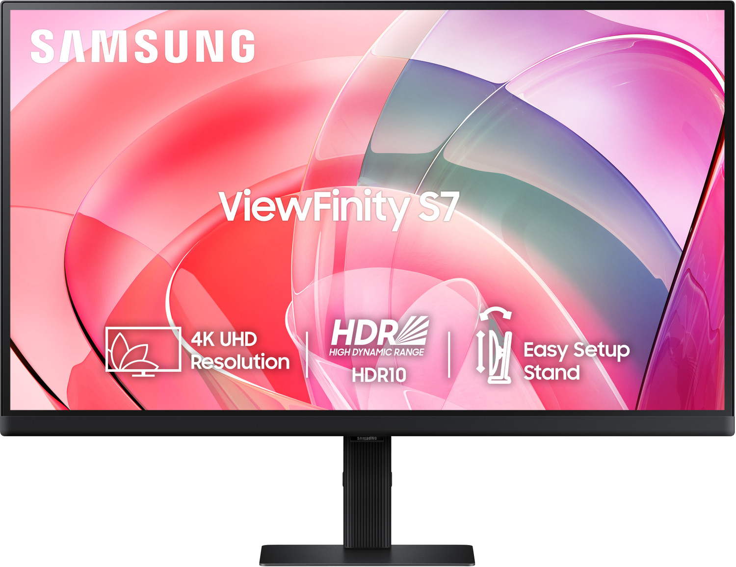 Image of Samsung ViewFinity S7 68.58 cm (27 inch) 4K Ultra HD IPS Panel with 1.07 billion colors, HDR10, Easy Setup, Multiple Ports, Eye Care Technology Monitor (LS27D700EAWXXL)
