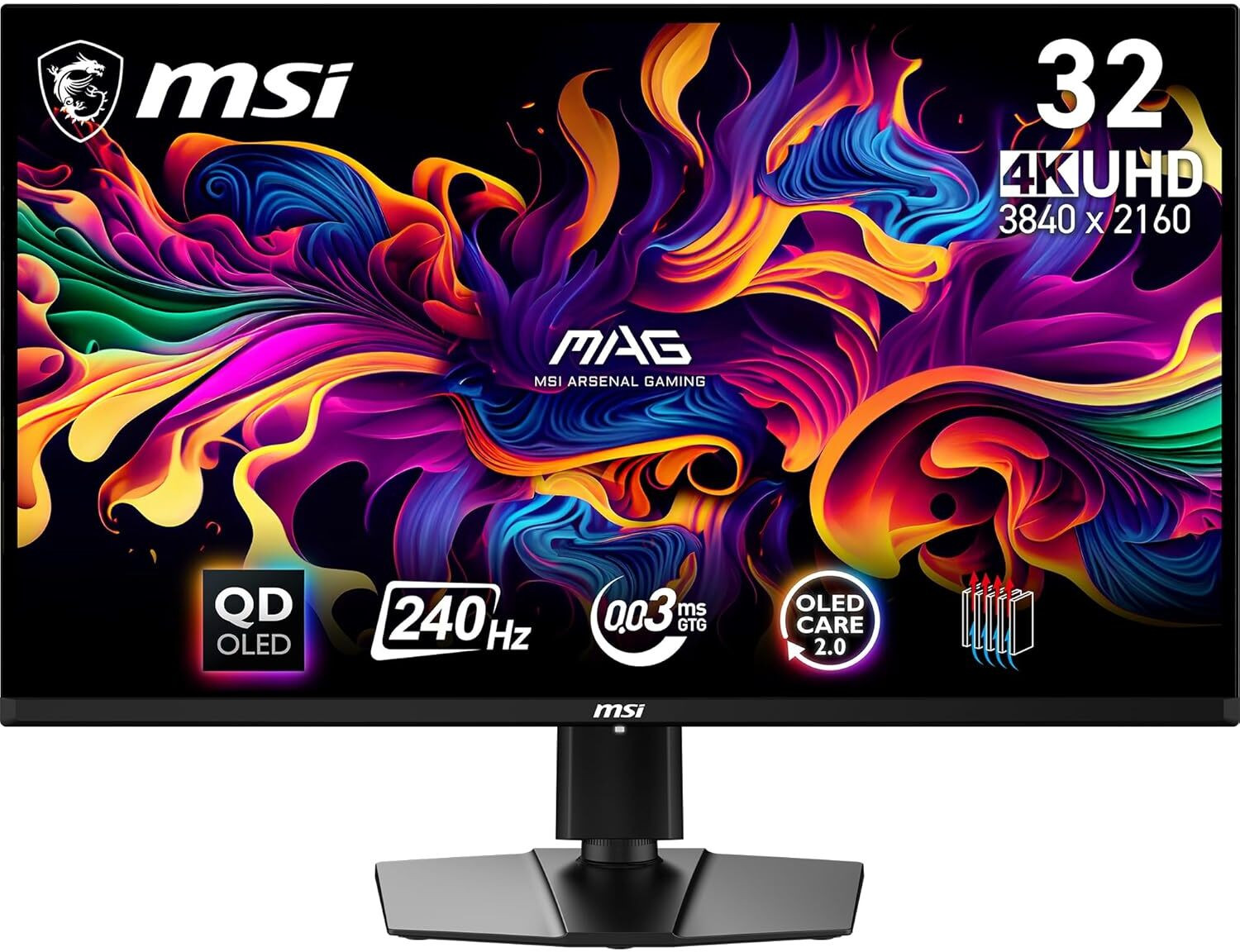Image of MSI MAG Series 80.01 cm (32 inch) 4K Ultra HD OLED Panel Gaming Monitor (MAG321UPX QD OLED)