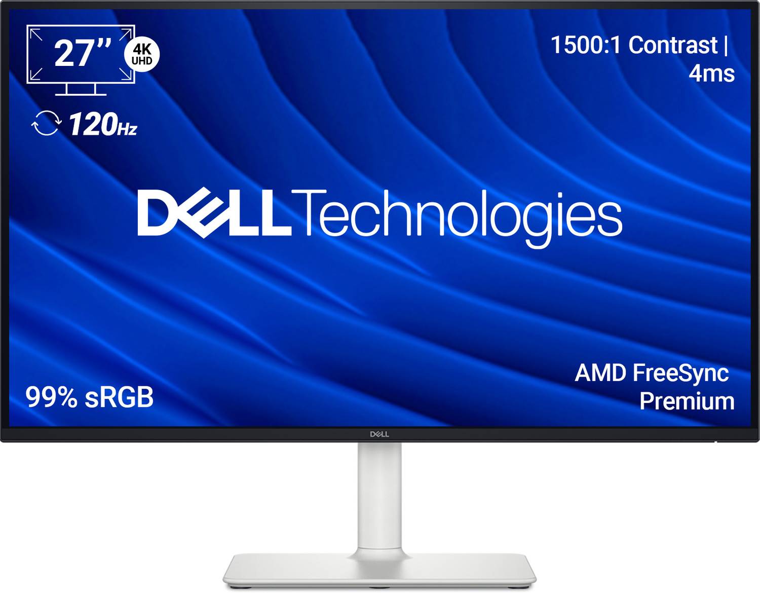 DELL S Series 68.58 cm (27 inch) 4K Ultra HD LED Backlit IPS Pane