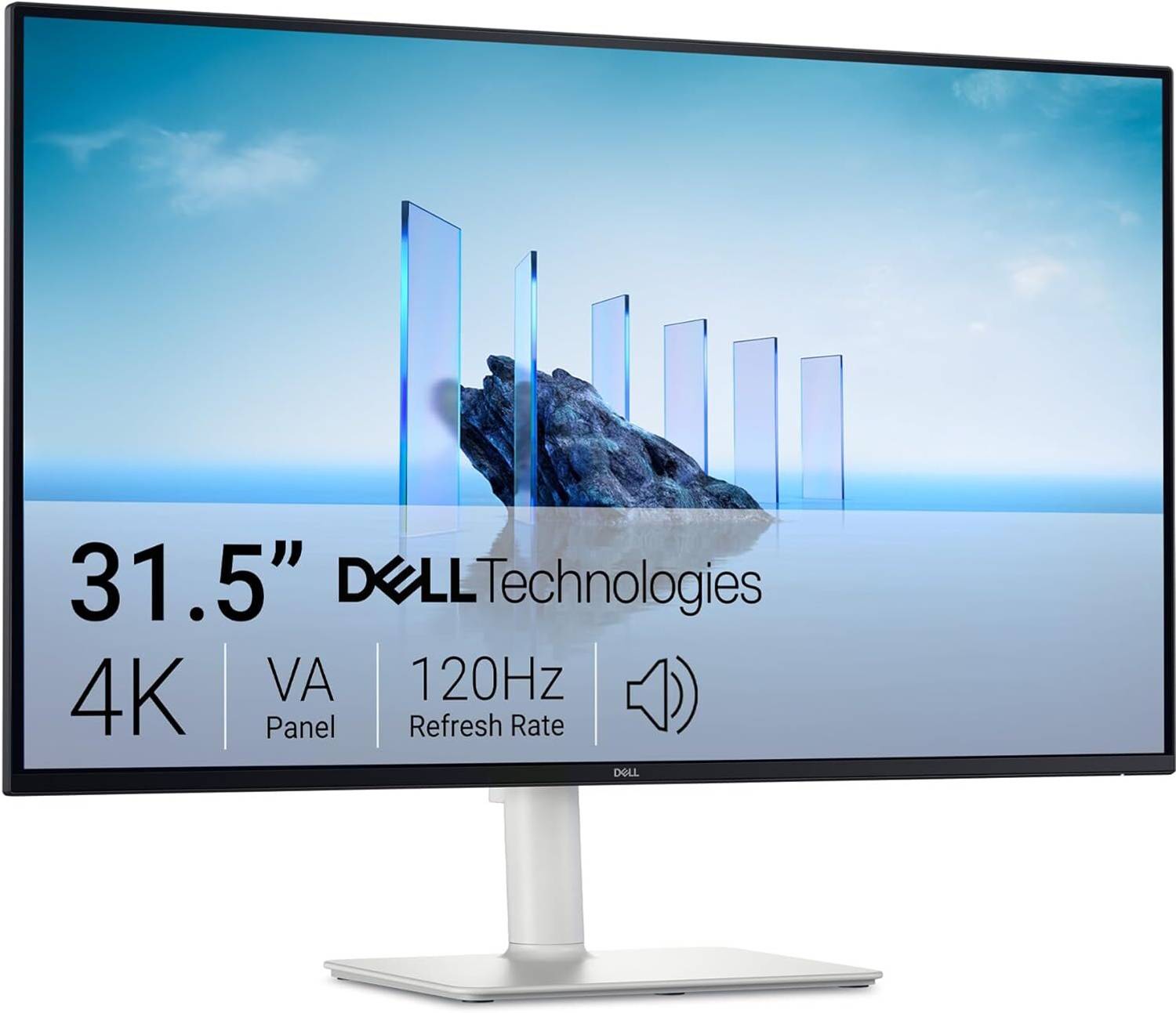 DELL 32 Plus 4K Monitor 81.28 cm (32 inch) 4K Ultra HD LED Backlit VA Panel Monitor (S3225QS-(3840X2160),99% sRGB,Built in Speaker,Height Adjust,HDMIx2, Display Port)