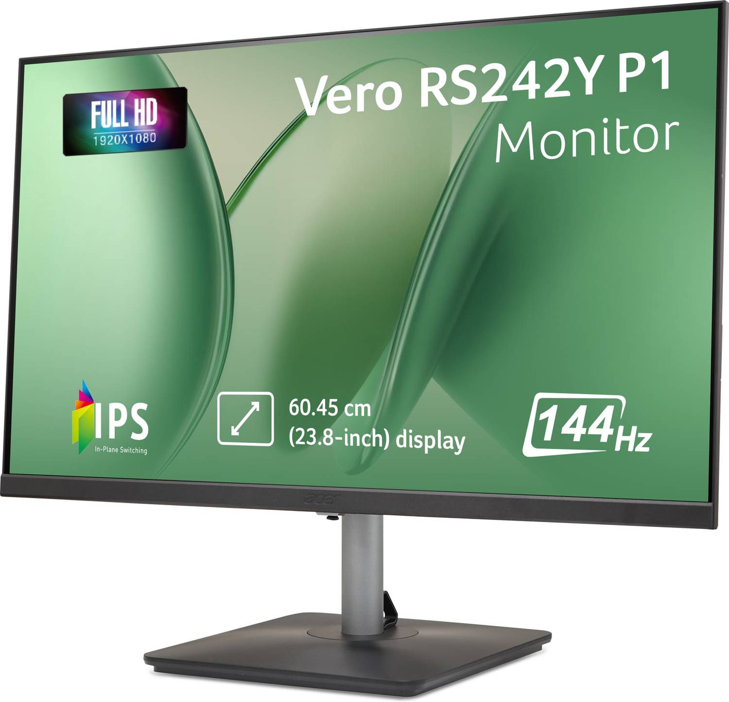 Acer 60.45 cm (24 inch) Full HD LED Backlit IPS Panel Monitor (RS242Y P1)