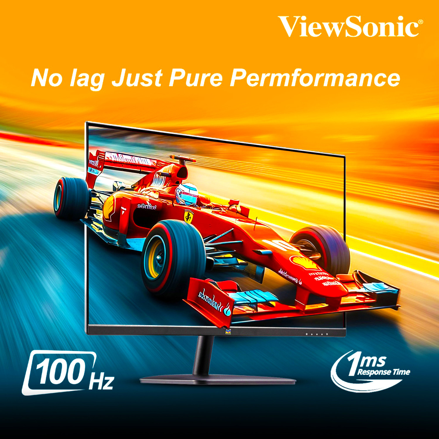 Image of ViewSonic 153.54 cm (61 cm) Full HD LED Backlit IPS Panel with Bezel Less, Low Blue Light, Flicker-Free, Tilt, sRGB 104%, HDMI, VGA, Audio Out, Slim Monitor (VA2432-H)