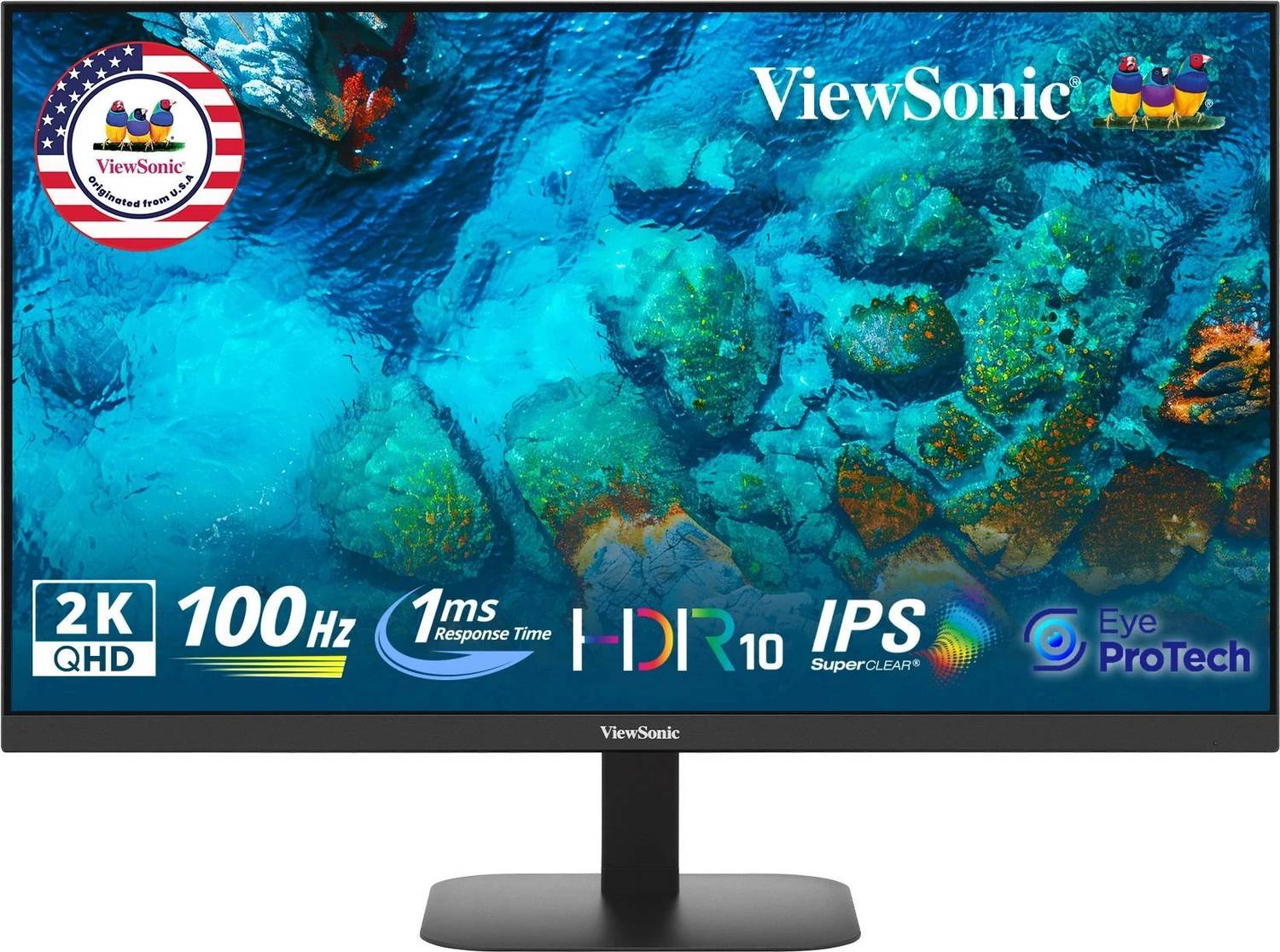 ViewSonic 68.58 cm (27 inch) Quad HD LED Backlit IPS Panel Monito