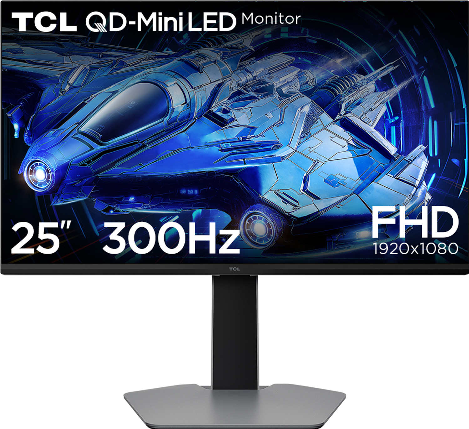 Image of TCL G64 62.23 cm (25 inch) Full HD VA Panel HDR 600 nits Precise Dimming Series Flicker Free Low Blue Light Eye Care Universal Stand (HDMI,DP Ports) Gaming Monitor (25G64)