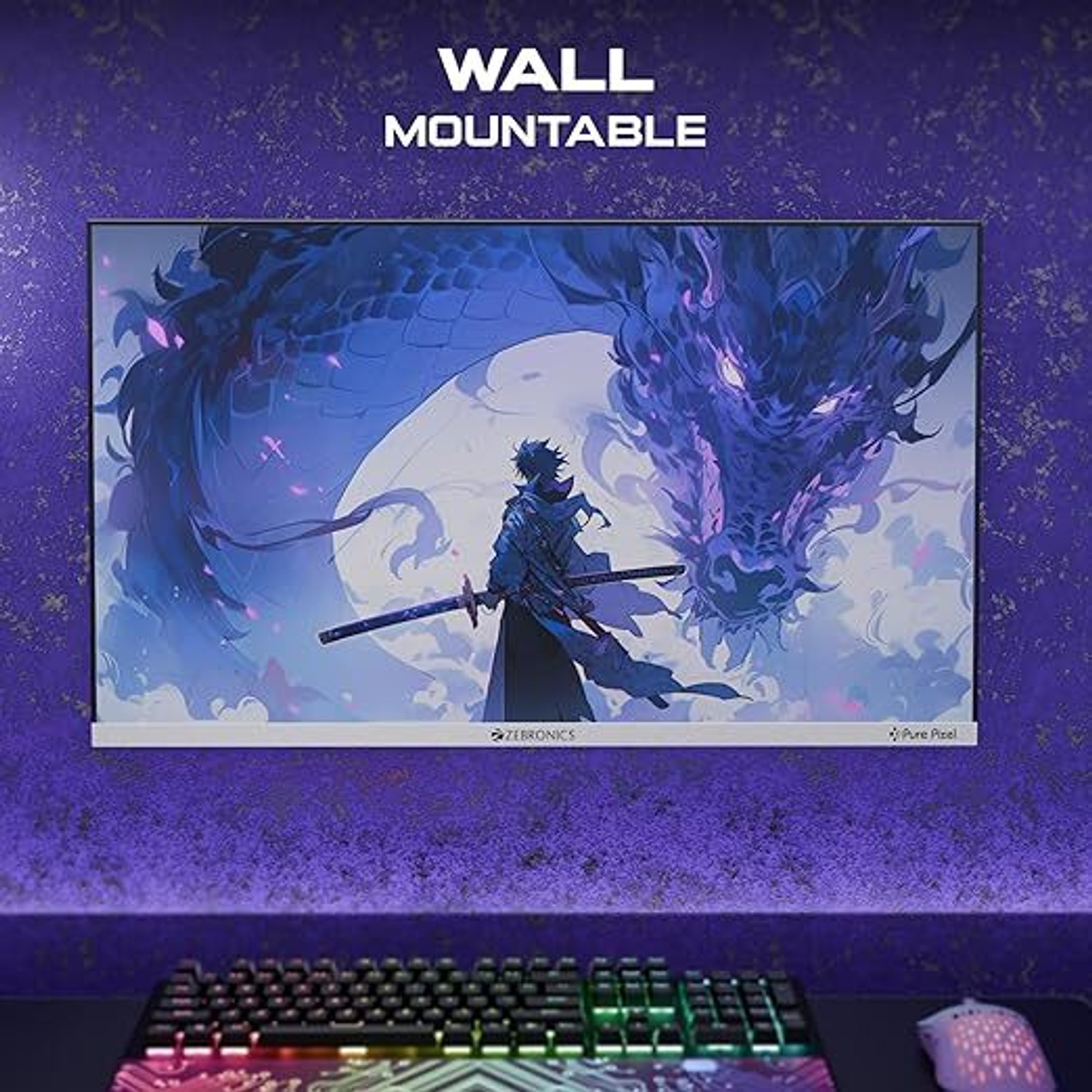 Image of ZEBRONICS 54.61 cm (22 inch) Full HD IPS Panel Monitor (ZEB-A122FHD LED Anti-Glare Screen, Ultra Slim, Bezel-Less Display)