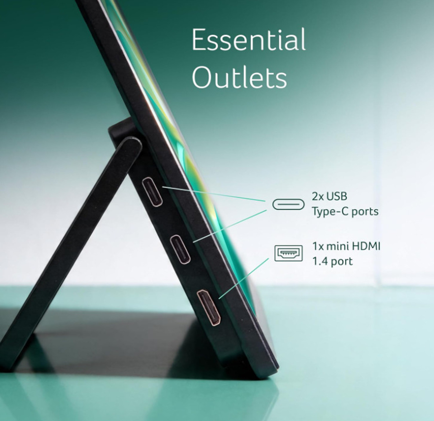 Image of Acer PM 39.62 cm (16 inch) Full HD LED Backlit IPS Panel Monitor (PM161Q T USB C Touch Monitor)