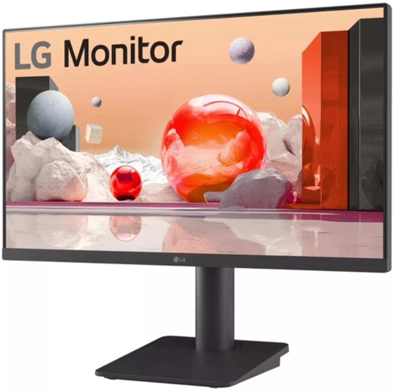 Image of LG FHD 63.5 cm (25 inch) Full HD IPS Panel with Height Adjustable Stand, Flicker Safe, Eye Comfort, Dynamic Action Sync, Black Stabilizer, Built-in Speakers -Black Monitor (25MS550-BB.ATRRJVN)