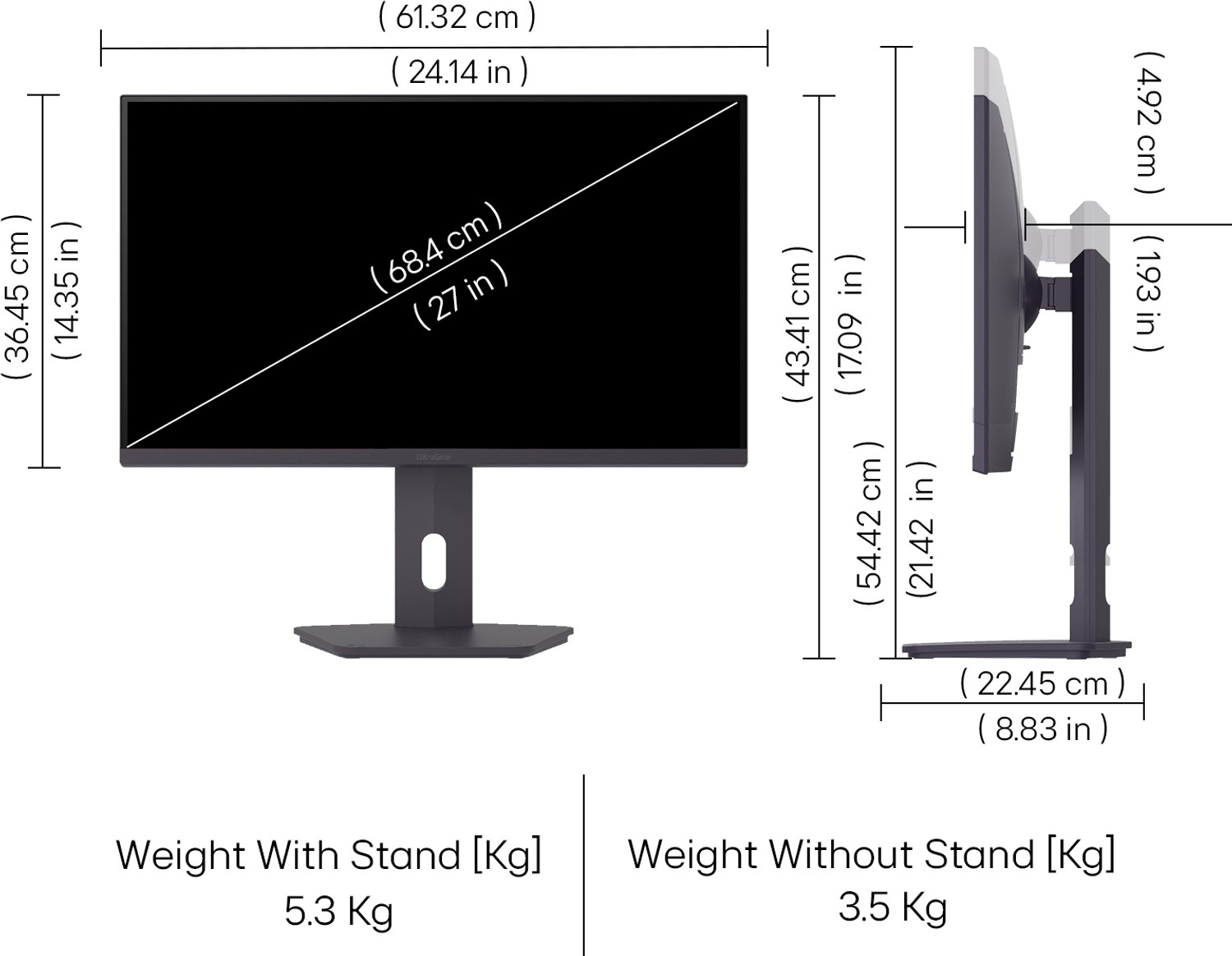 Image of LG 68.58 cm (27 inch) Quad HD IPS Panel Monitor (27G610A-BN.CTRDMJ)