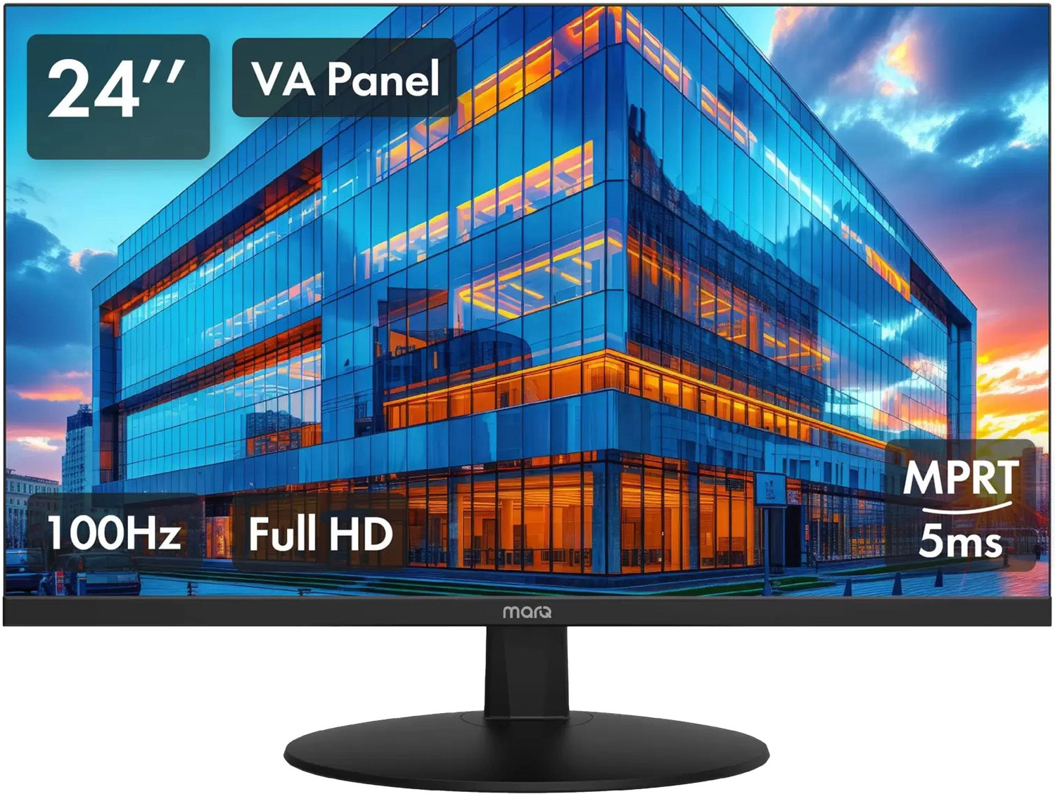 Image of MarQ by Flipkart 60.96 cm (24 inch) Full HD LED Backlit VA Panel Monitor (24FHDMMQTT9B)