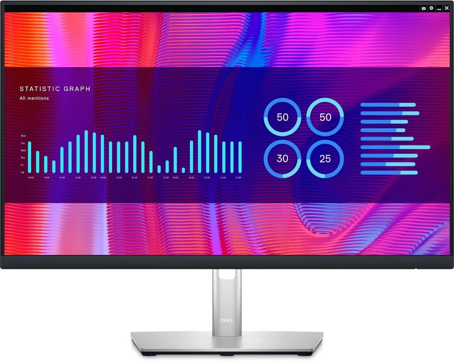 DELL P-SERIES, P2423D 60.96 cm (24 inch) Quad HD IPS Panel Monitor ((2560x1440), 99% sRGB,1xHDMI|1xDP|5xUSB 3.2 Gen1,Height Adjustable,Pivot,Swivel)