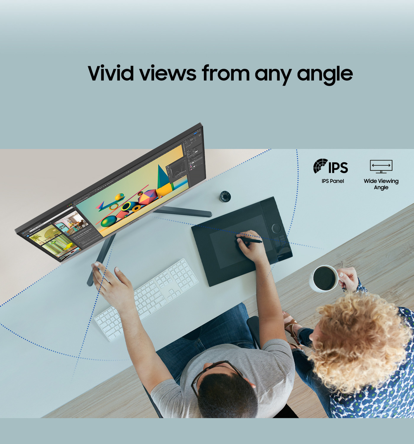 Image of Samsung 60.96 cm (24 inch) Full HD IPS Panel Flicker-Free, HDMI, Display Port, Bezel-less Design Flat Monitor (LS24C330GAWXXL)