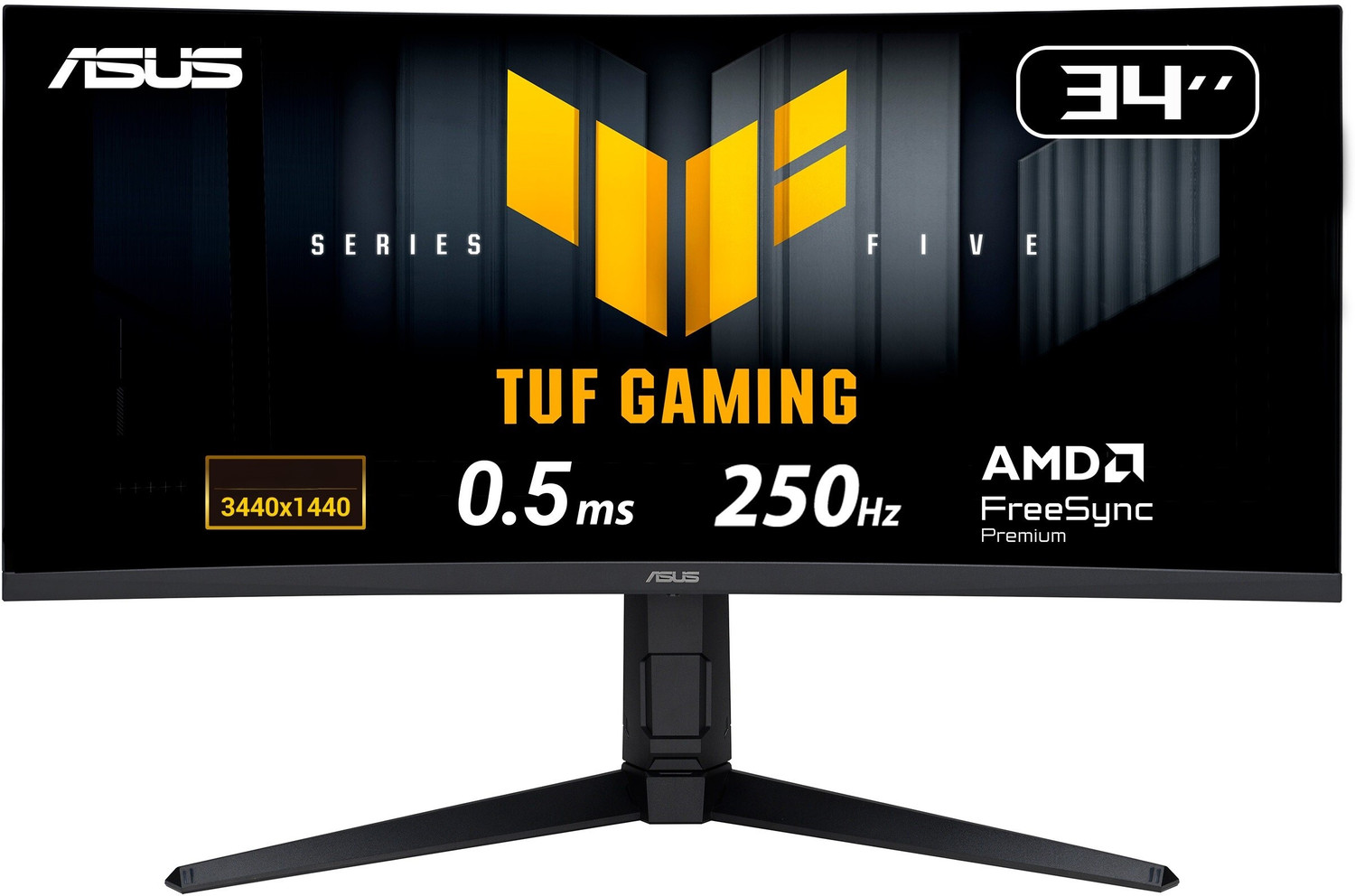 Image of ASUS TUF 86.36 cm (34 inch) Curved UWQHD LED Backlit VA Panel Gaming Monitor (VG34WQML5A 34-inch UWQHD 250Hz Curved Gaming Monitor)